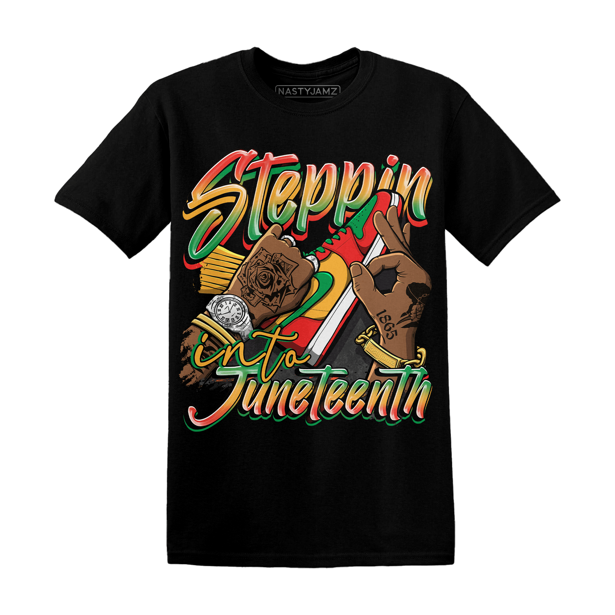 Step Into Juneteeth T Shirt - NastyJamz