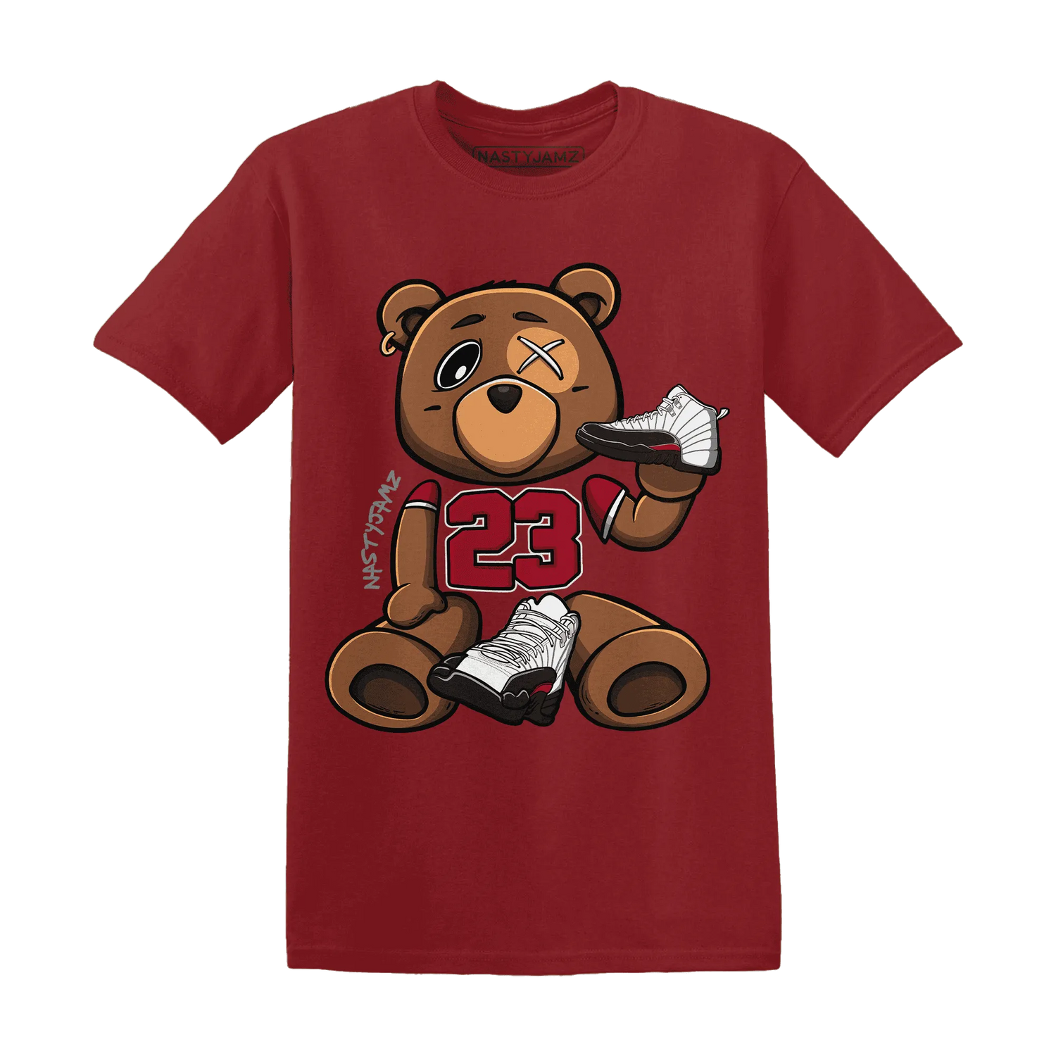 Retro-Red-Taxi-12s-T-Shirt-Match-23-BER-Body