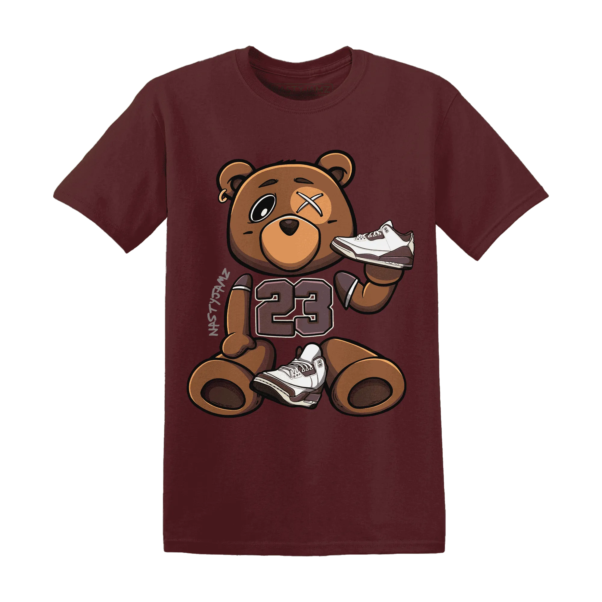 NastyJamz-Burgundy-Crush-3s-T-Shirt-Match-23-BER-Body