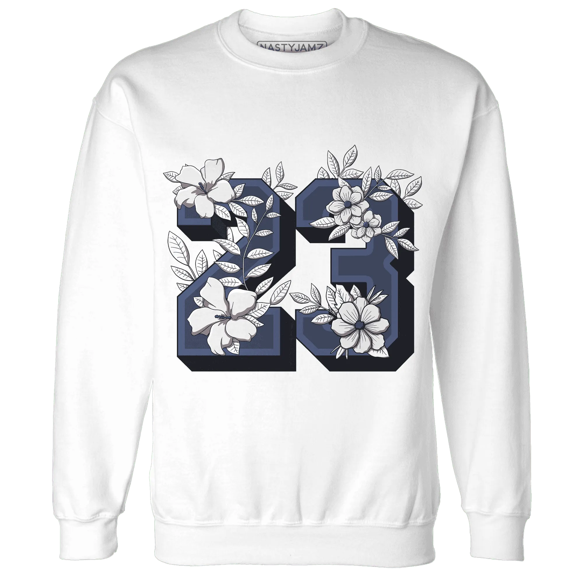 Low-Diffused-Blue-11s-Sweatshirt-Match-23-Floral