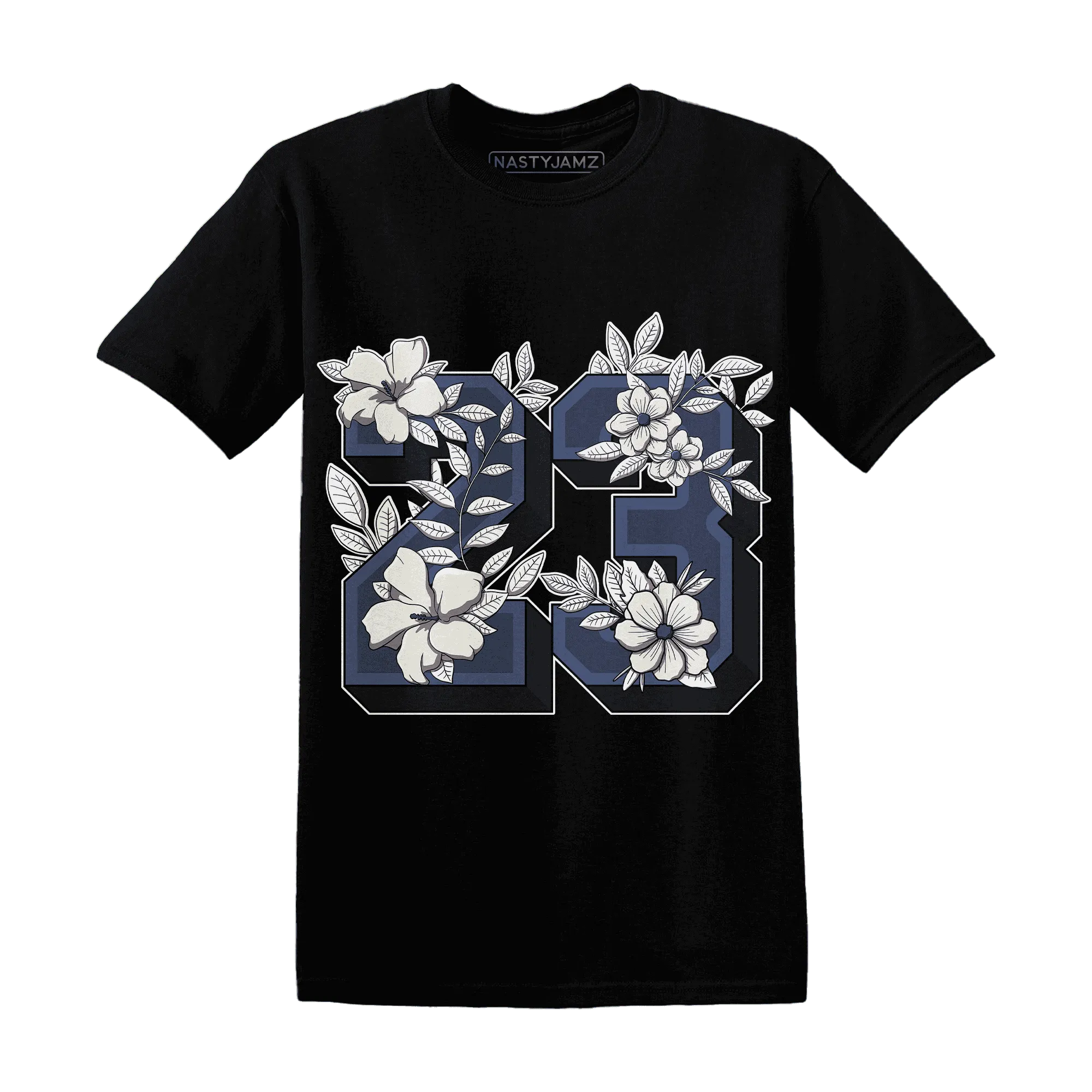 Low-Diffused-Blue-11s-T-Shirt-Match-23-Floral