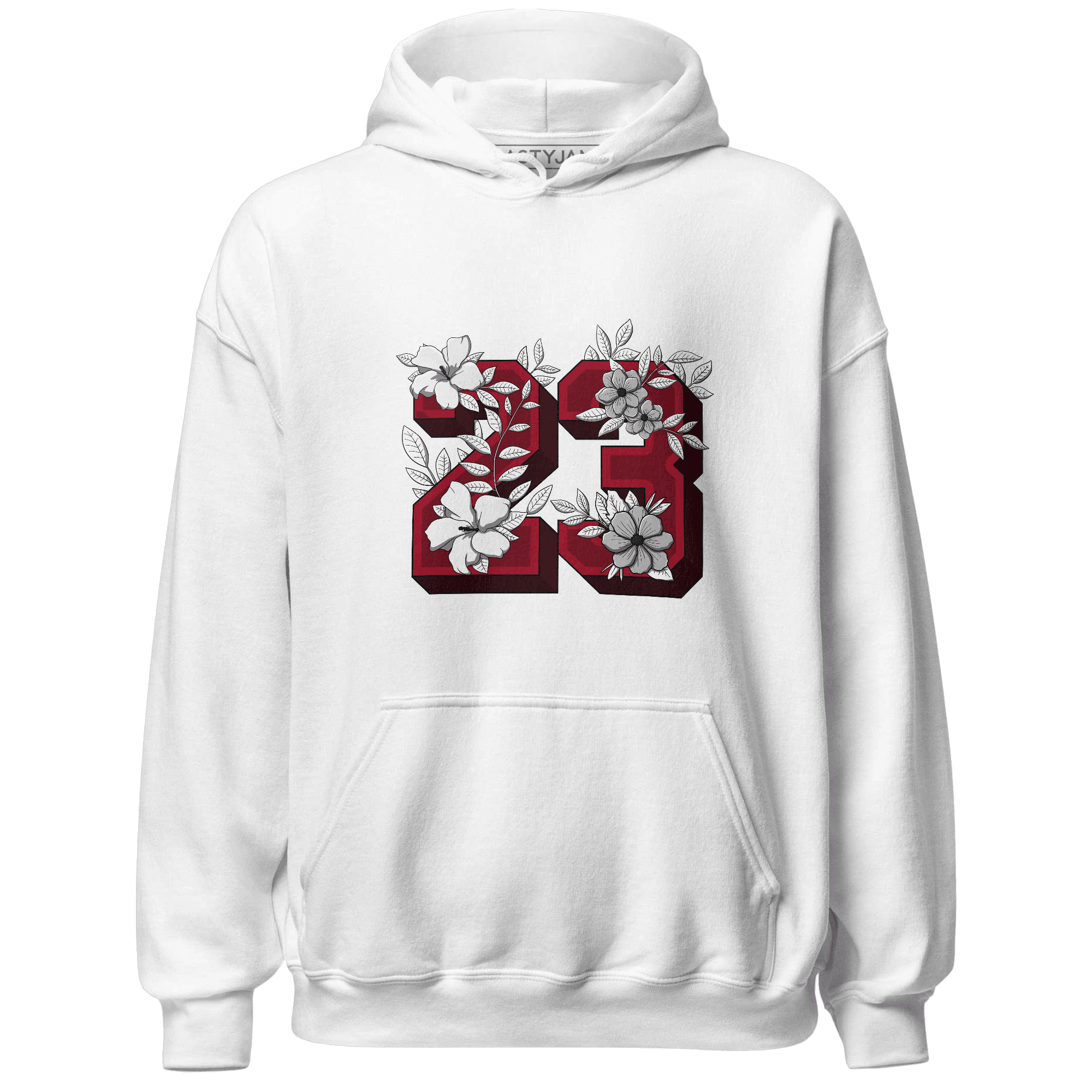 Retro Red Taxi 12s Hoodie Match 23 Floral - NastyJamz