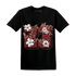 Dune Red 13s T Shirt Match 23 Floral - NastyJamz