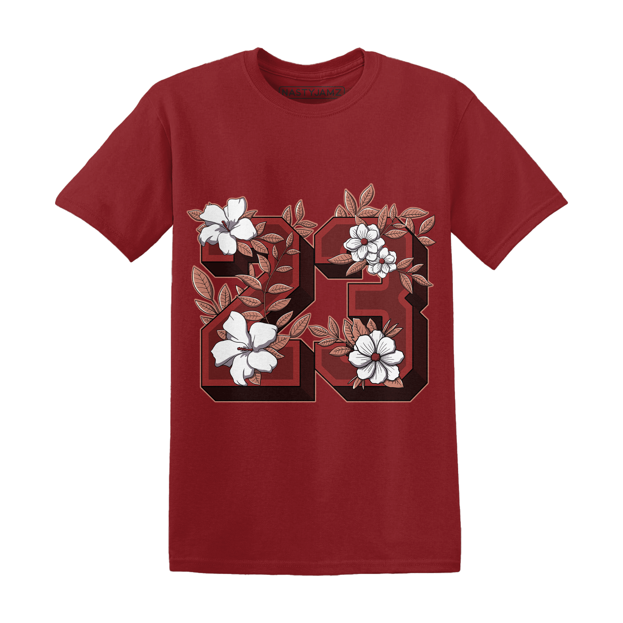 Dune Red 13s T Shirt Match 23 Floral - NastyJamz