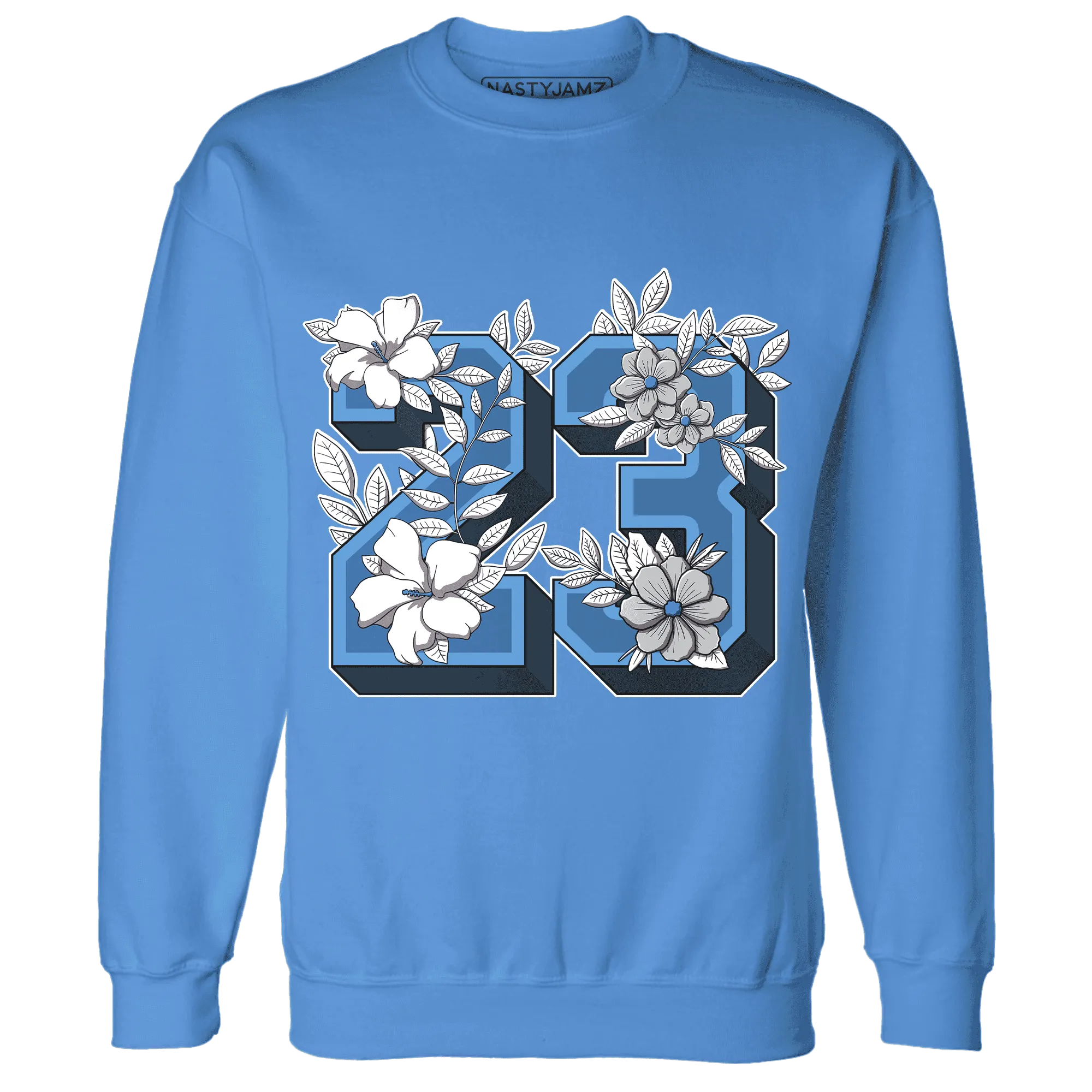 Carolina-Blue-Univercitii-17s-NastyJamz-Sweatshirt-Match-23-Floral