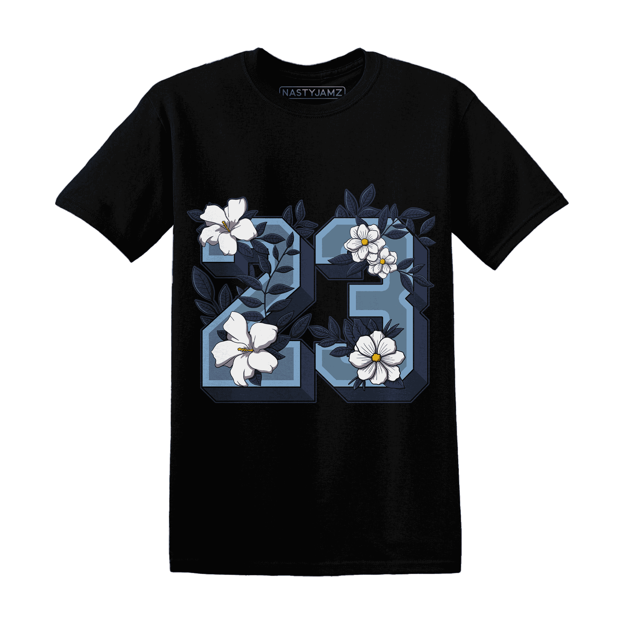 First In Flight 1s T Shirt Match 23 Floral - NastyJamz