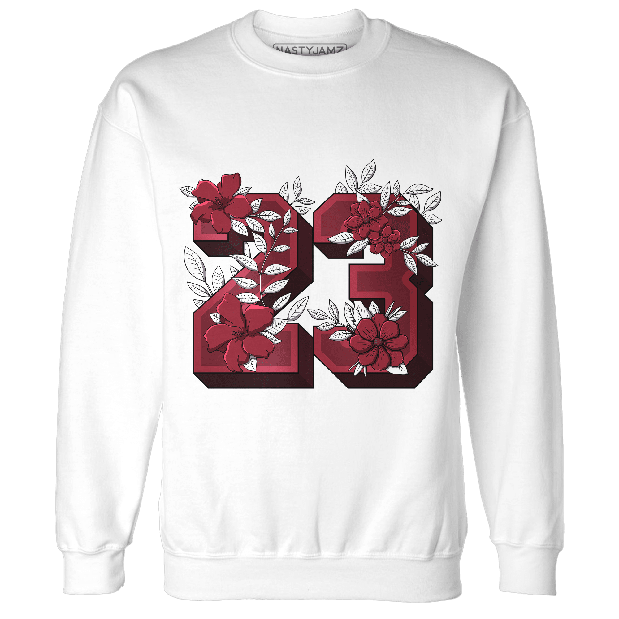 High 85 Metallic Burgundy 1s Sweatshirt Match 23 Floral - NastyJamz