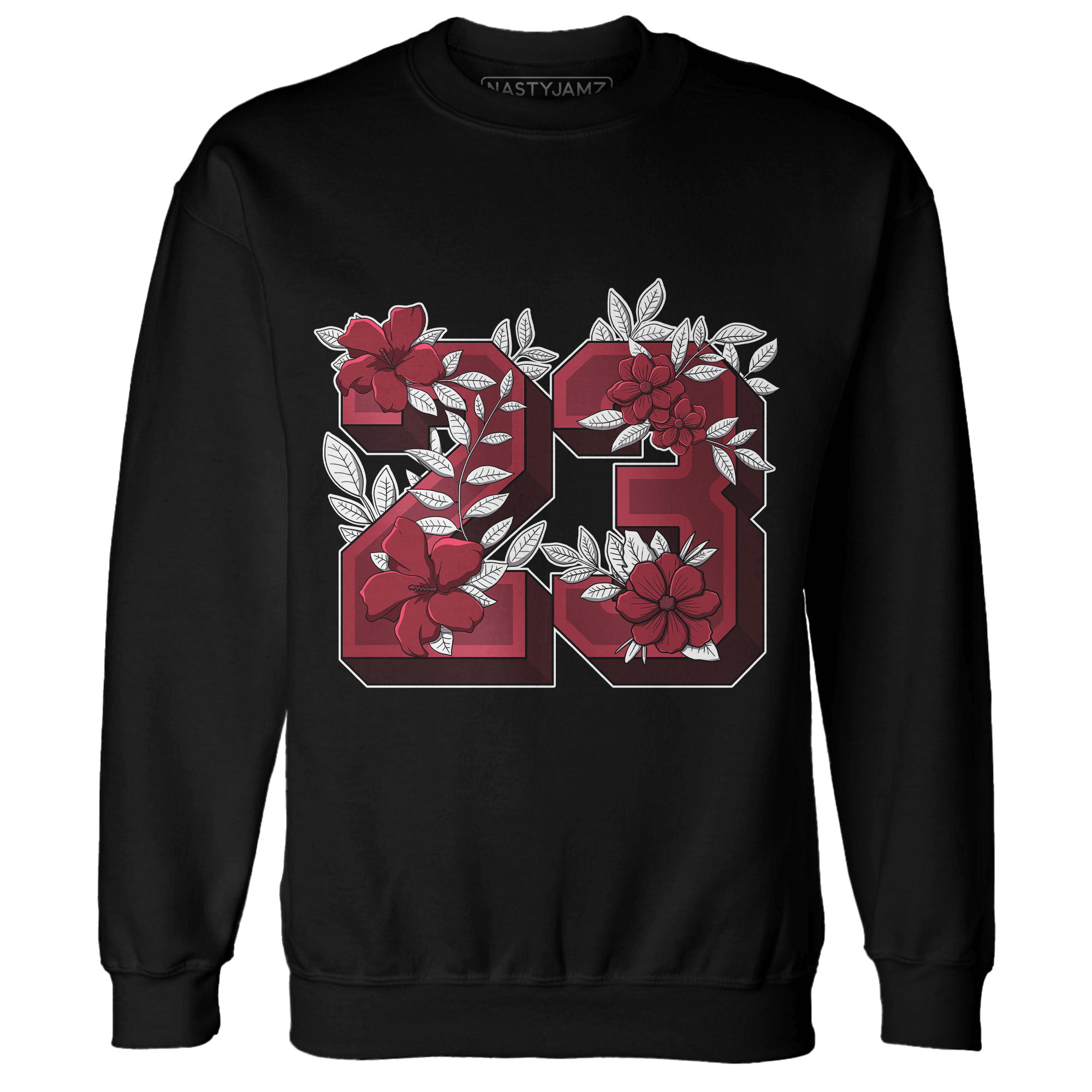 High 85 Metallic Burgundy 1s Sweatshirt Match 23 Floral - NastyJamz