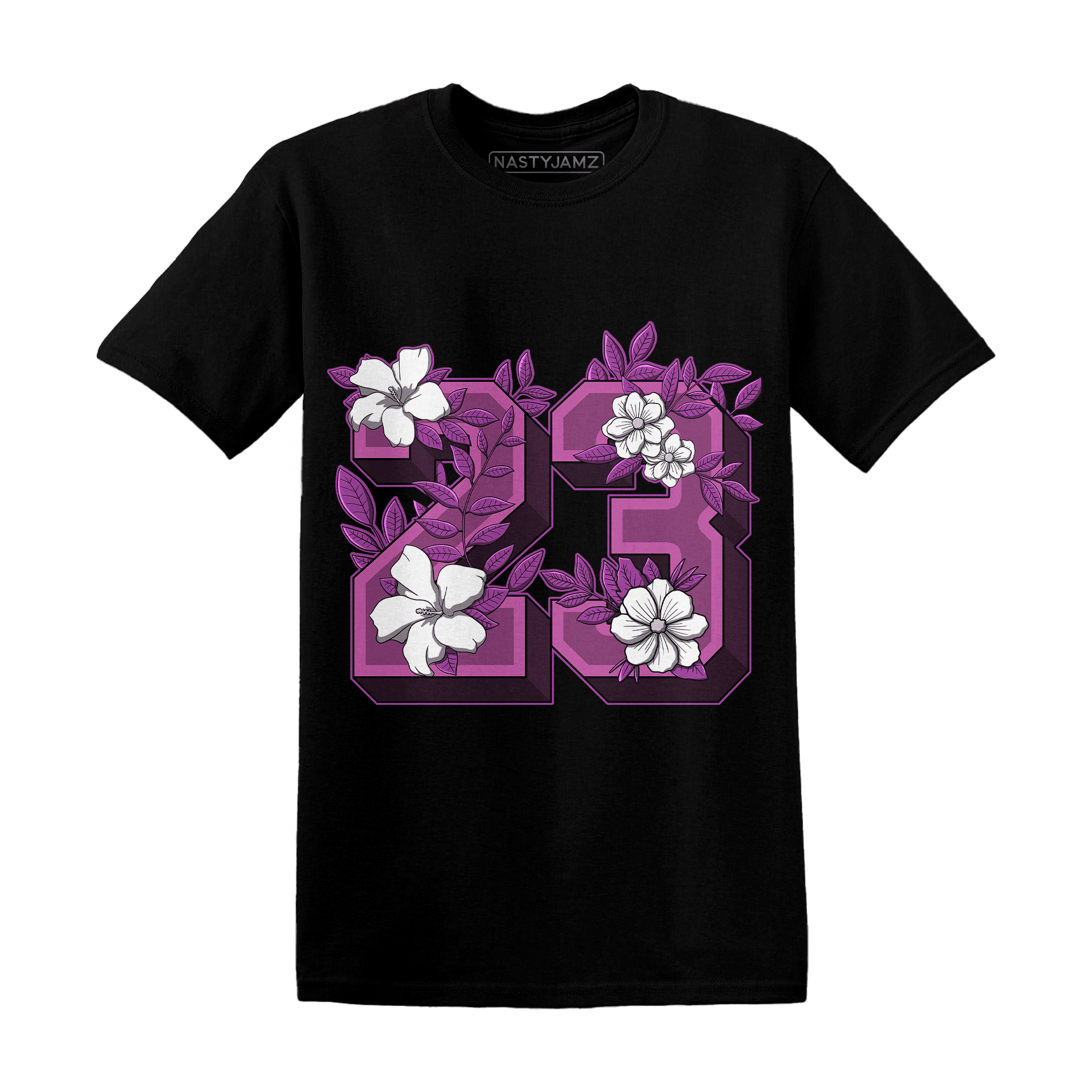 GS Hyper Violet 4s T Shirt 23 Floral - NastyJamz