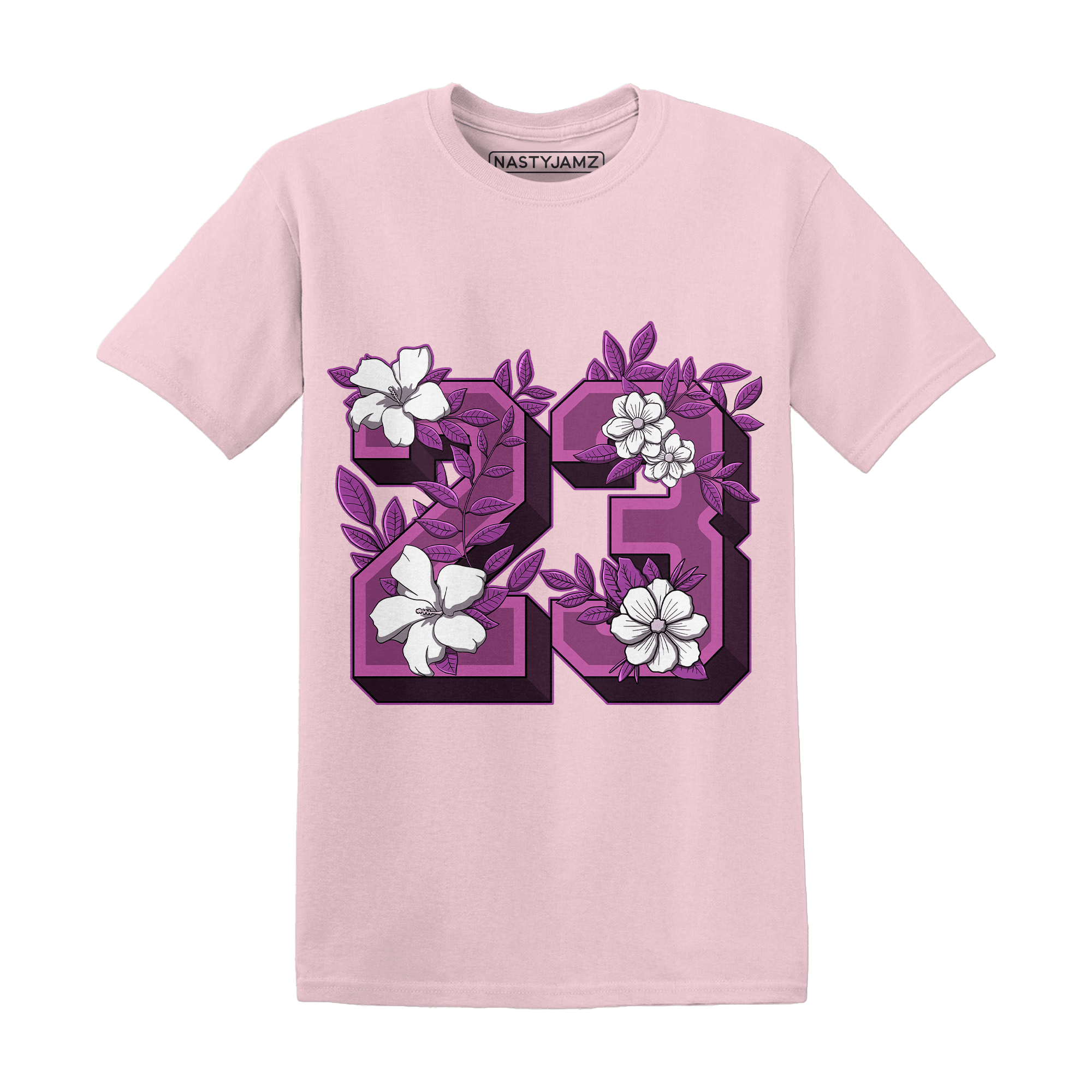 GS Hyper Violet 4s T Shirt 23 Floral - NastyJamz
