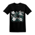 Oxidized Green 4s T Shirt Match 23 Floral - NastyJamz