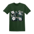 Oxidized Green 4s T Shirt Match 23 Floral - NastyJamz