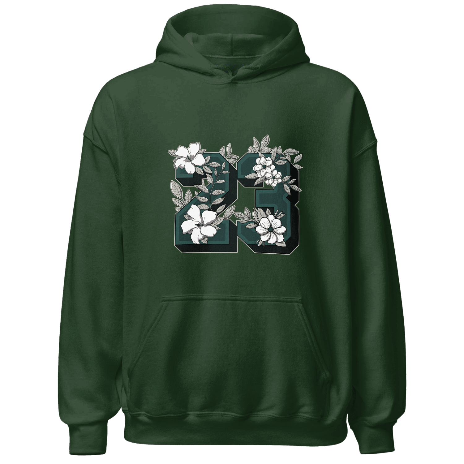 Oxidized Green 4s Hoodie Match 23 Floral - NastyJamz