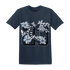 White-Navy-6s-T-Shirt-Match-23-Floral