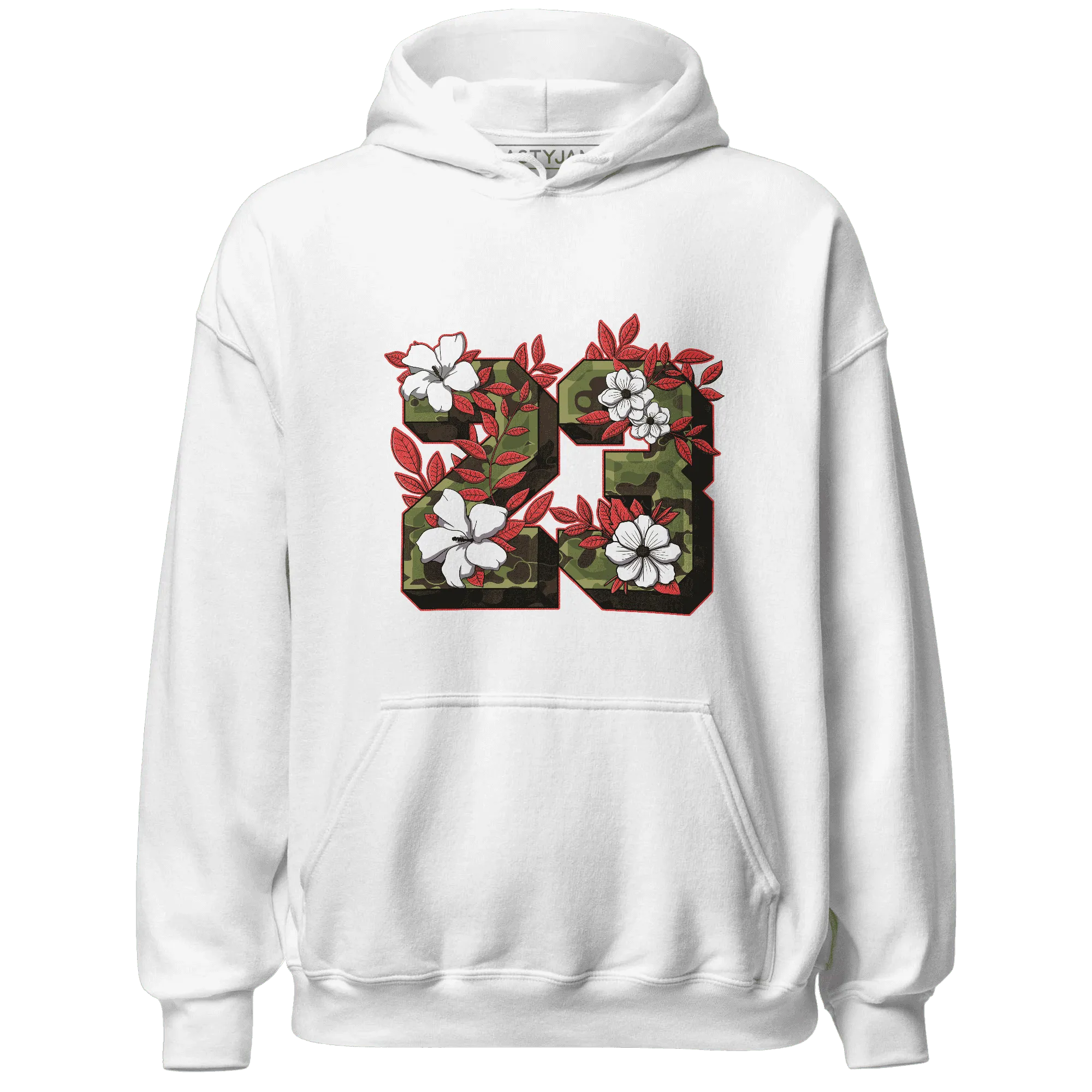 AM-90-Dark-Sage-Solar-Red-Hoodie-Match-23-Floral