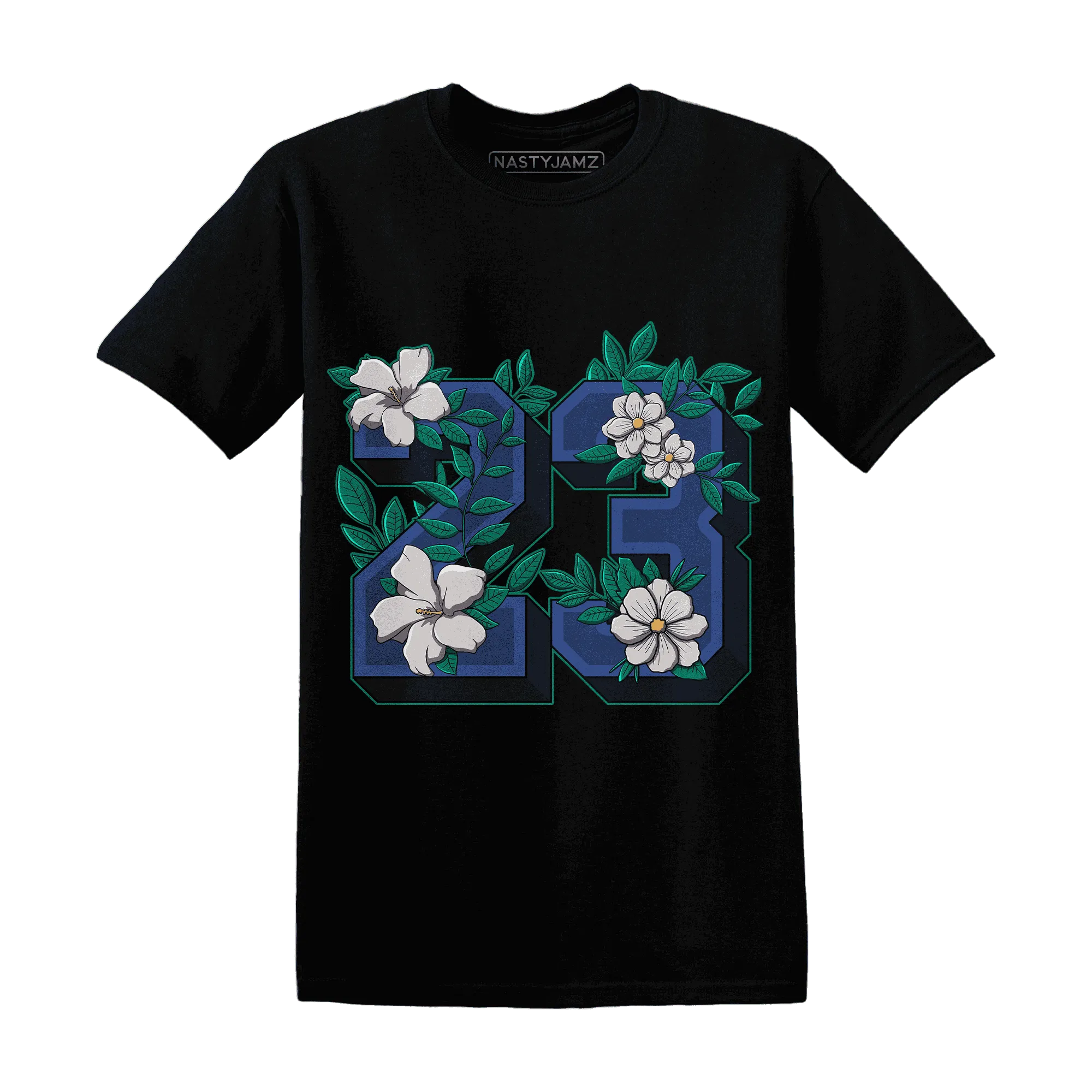 Dunk-Hyper-Royal-Malachite-T-Shirt-Match-23-Floral