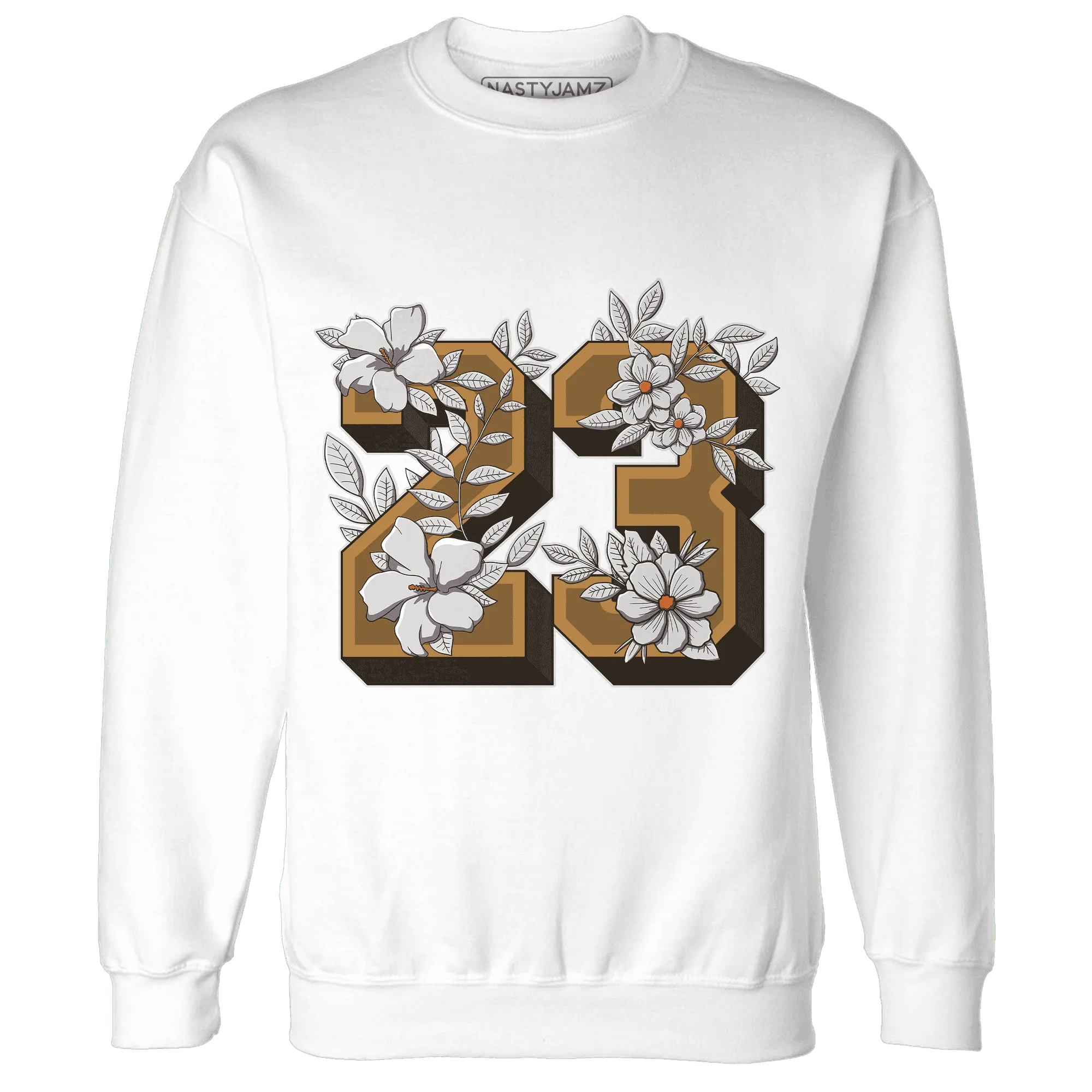 Dunk-Low-Retro-Wheat-Orange-Sweatshirt-Match-23-Floral