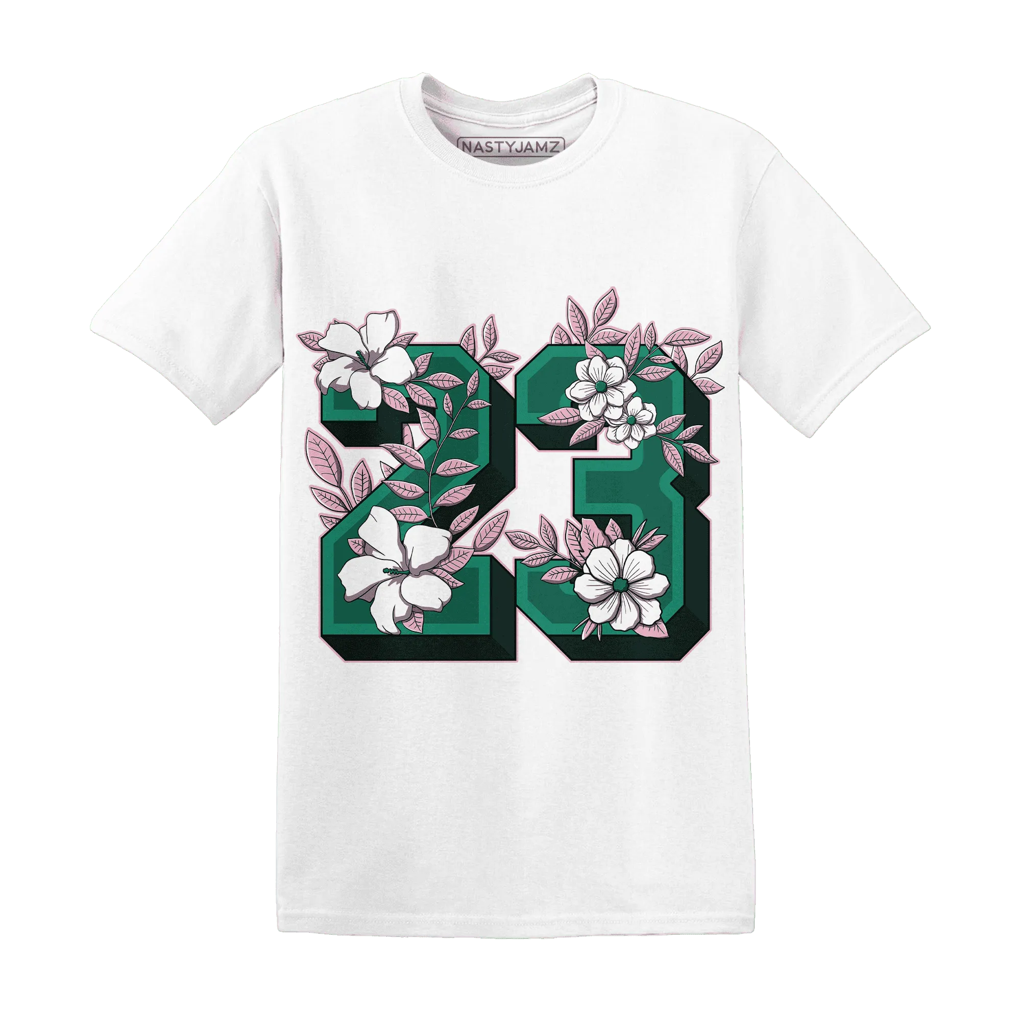 Dunk-Pink-Malachite-Medium-Soft-Low-Sail-NastyJamz-T-Shirt-Match-23-Floral