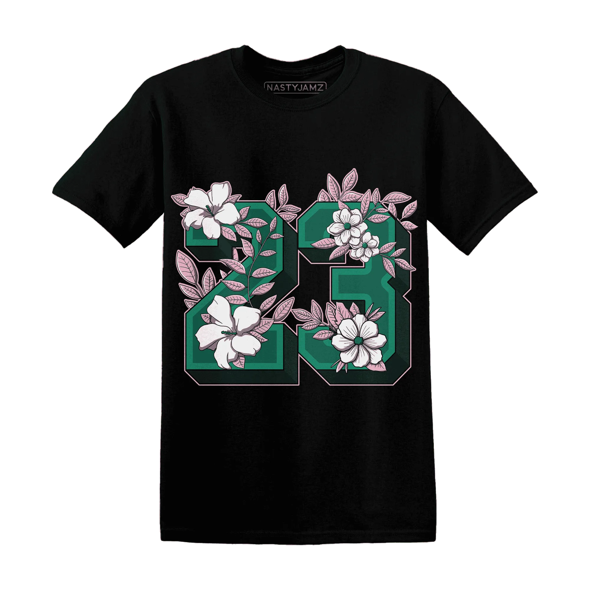 Dunk-Pink-Malachite-Medium-Soft-Low-Sail-NastyJamz-T-Shirt-Match-23-Floral