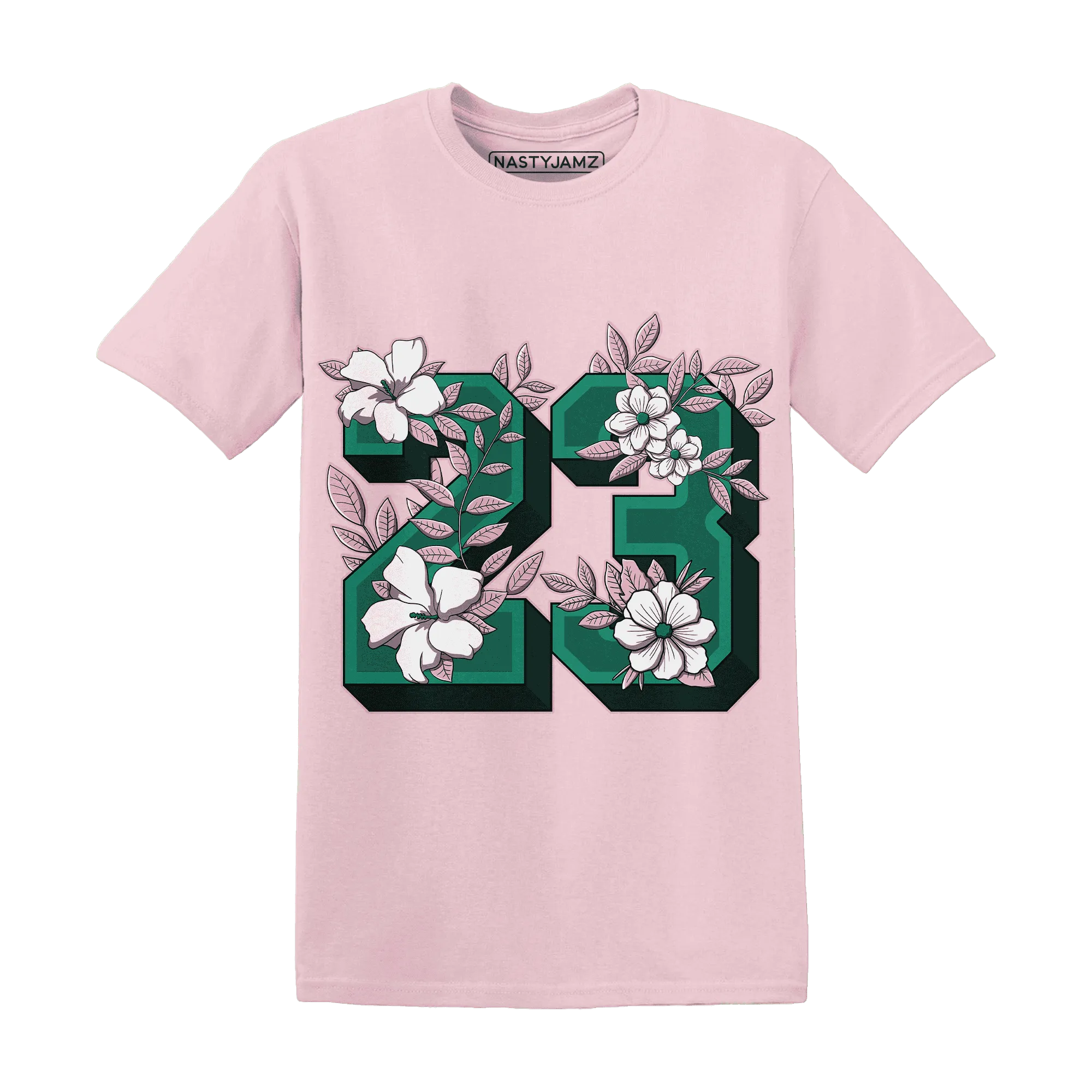 Dunk-Pink-Malachite-Medium-Soft-Low-Sail-NastyJamz-T-Shirt-Match-23-Floral