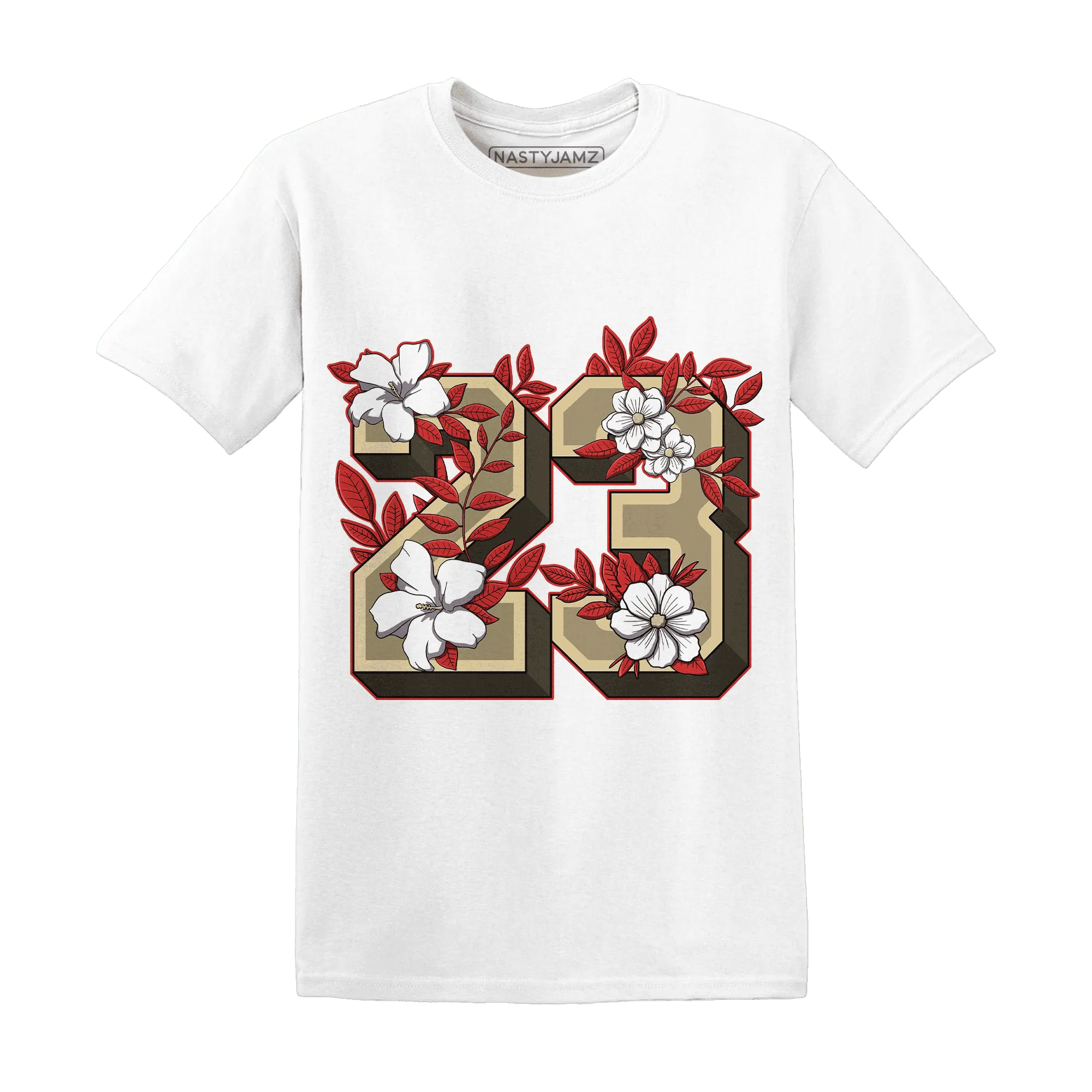 Dunk-Strawberry-Waffle-T-Shirt-Match-23-Floral