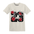 Jumman Jack University Red T Shirt 23 Floral - NastyJamz