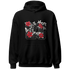 Jumman Jack University Red Hoodie Match 23 Floral - NastyJamz