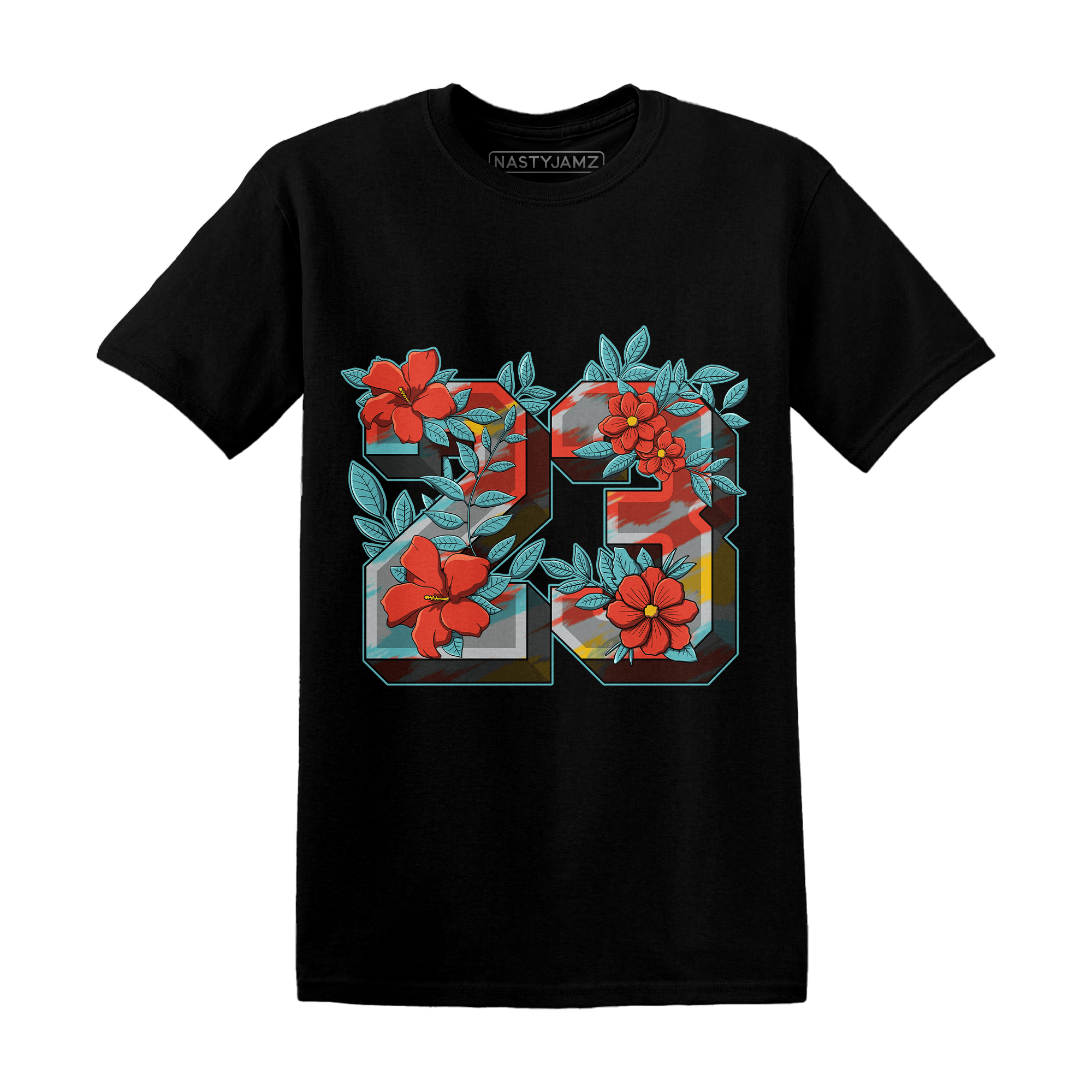 KB 8 Protro Venice Beach T Shirt Match 23 Floral - NastyJamz