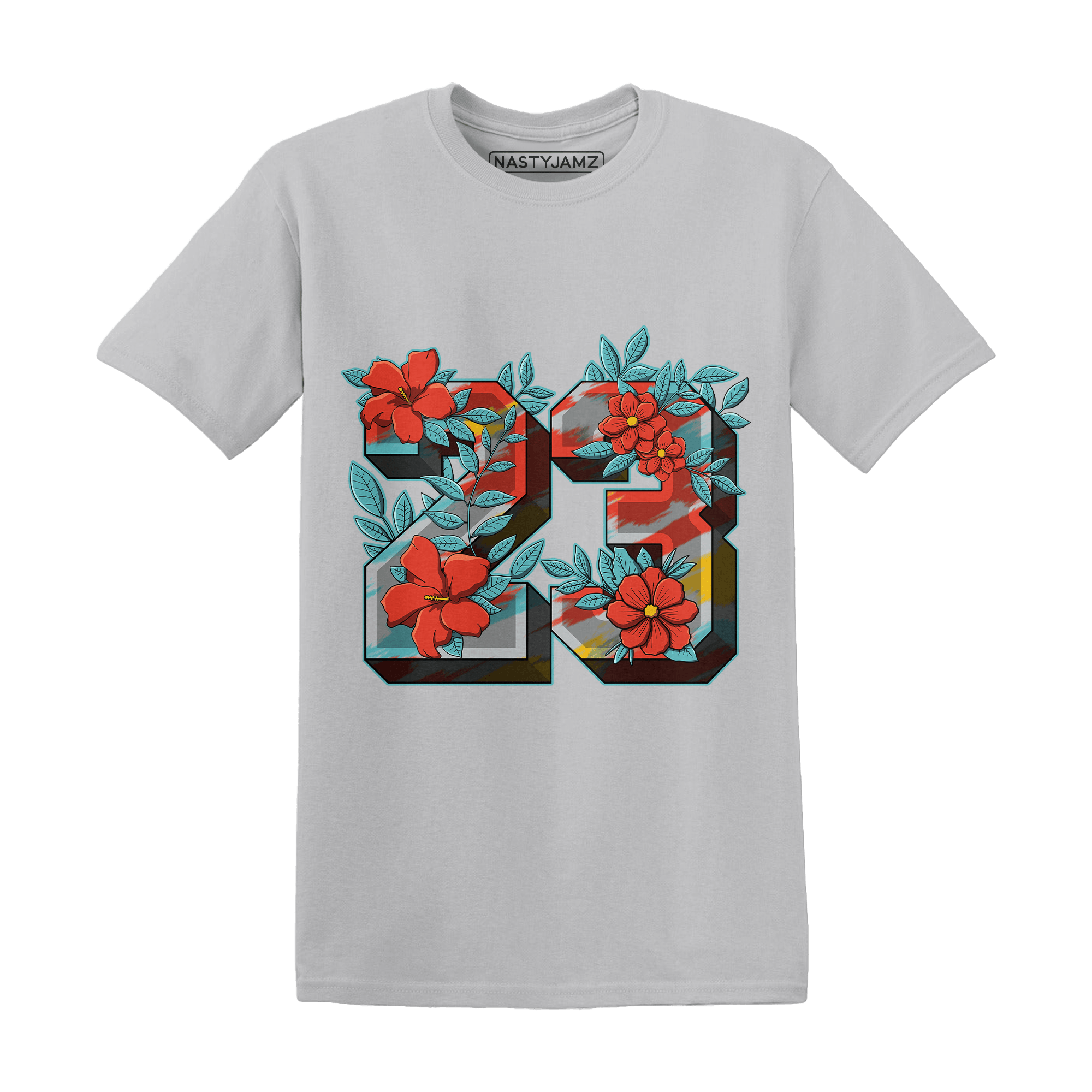 KB 8 Protro Venice Beach T Shirt Match 23 Floral - NastyJamz