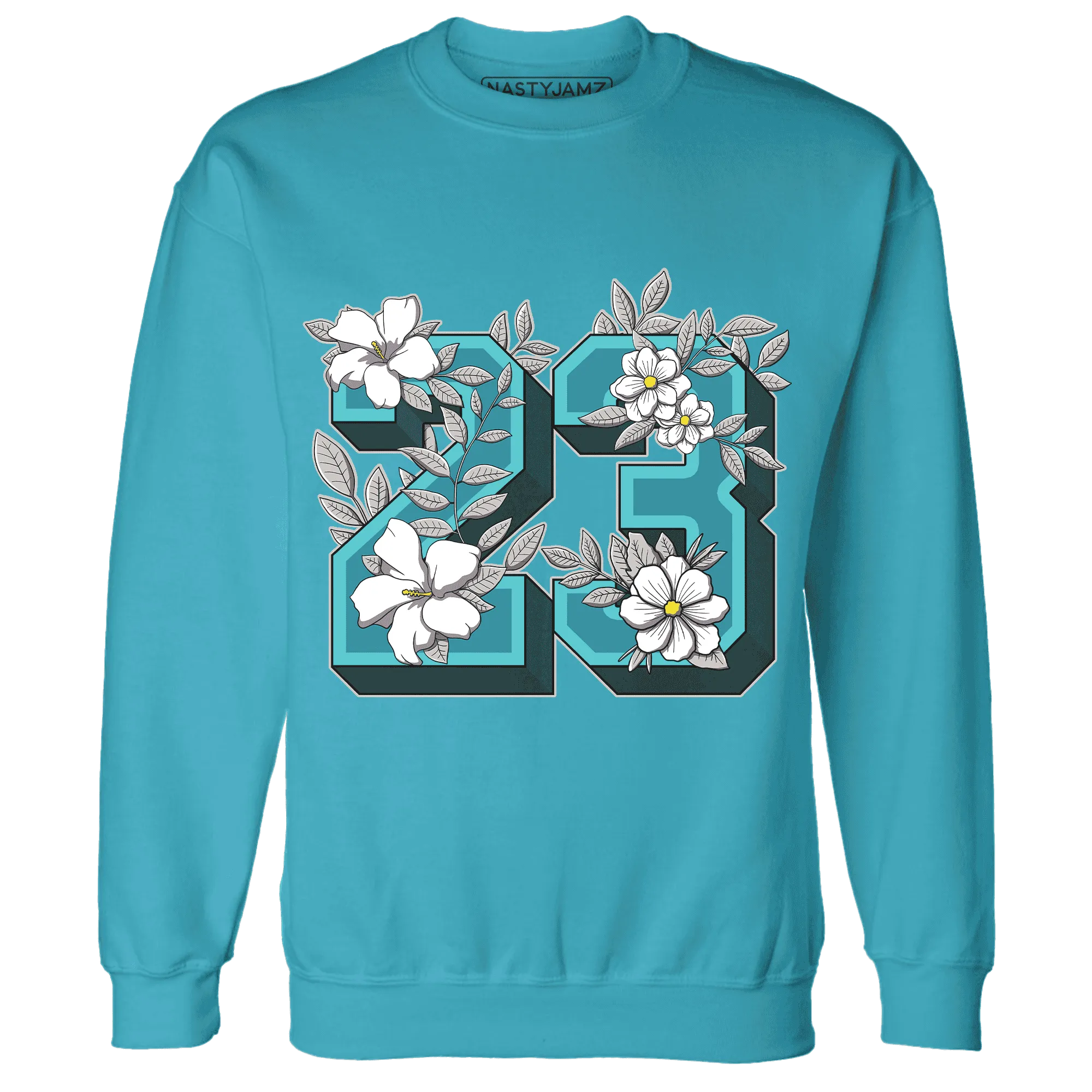 NBL-Cyan-Burst-9060-NastyJamz-Sweatshirt-Match-23-Floral