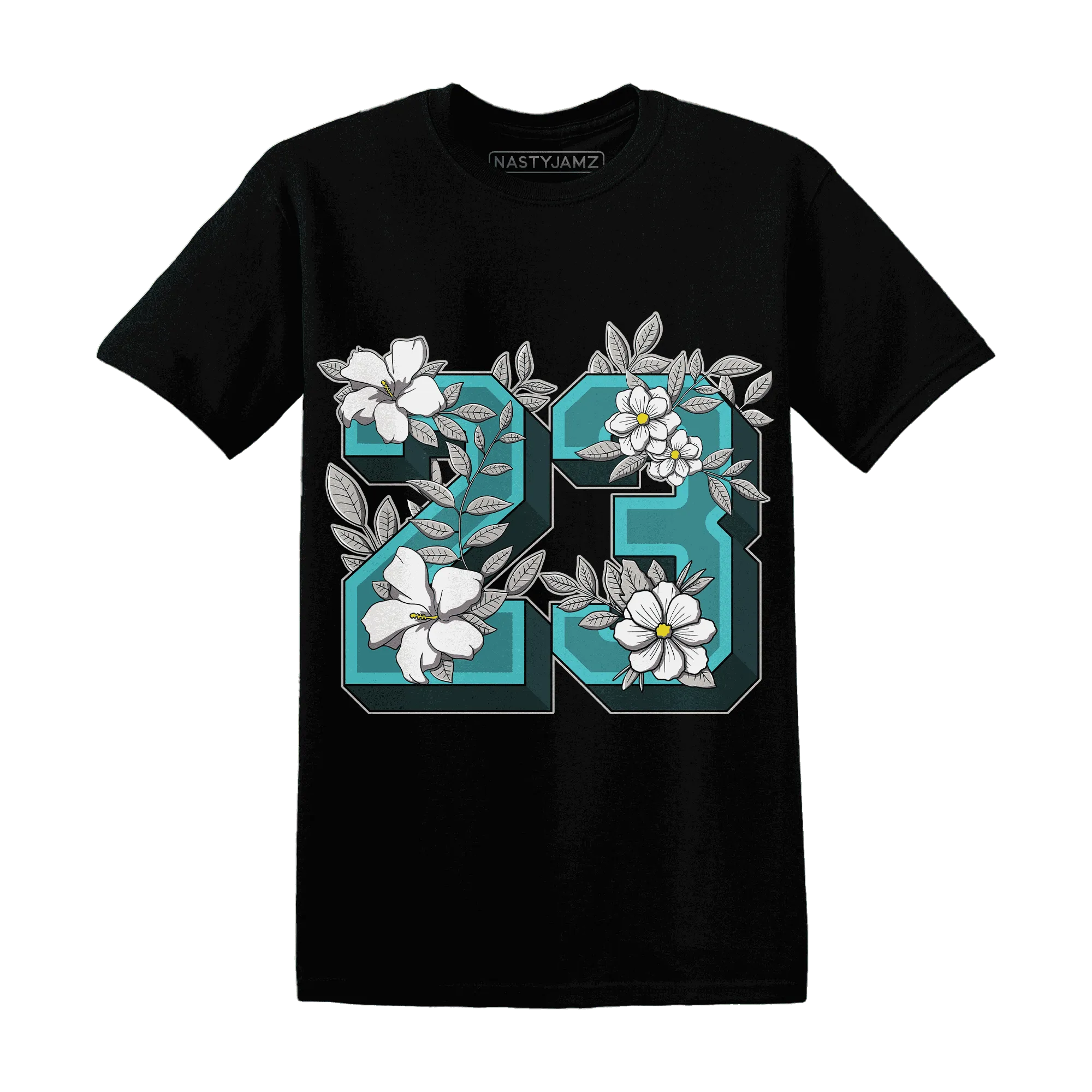 NBL-Cyan-Burst-9060-NastyJamz-T-Shirt-Match-23-Floral