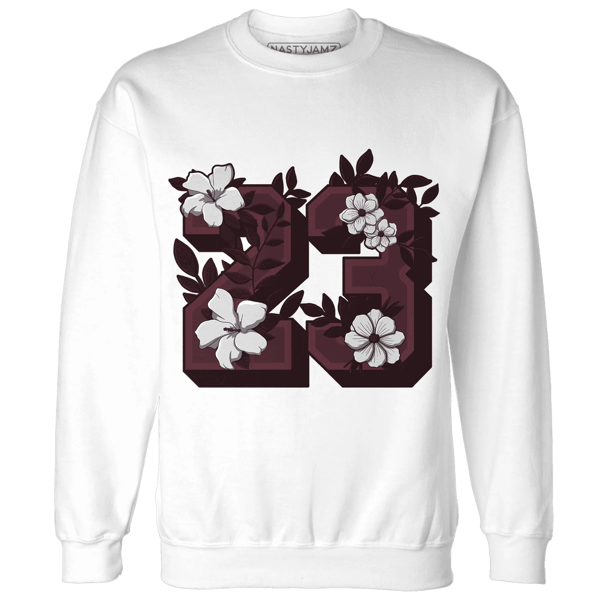 VaporMax-Night-Maron-Burgundy-NastyJamz-Sweatshirt-Match-23-Floral