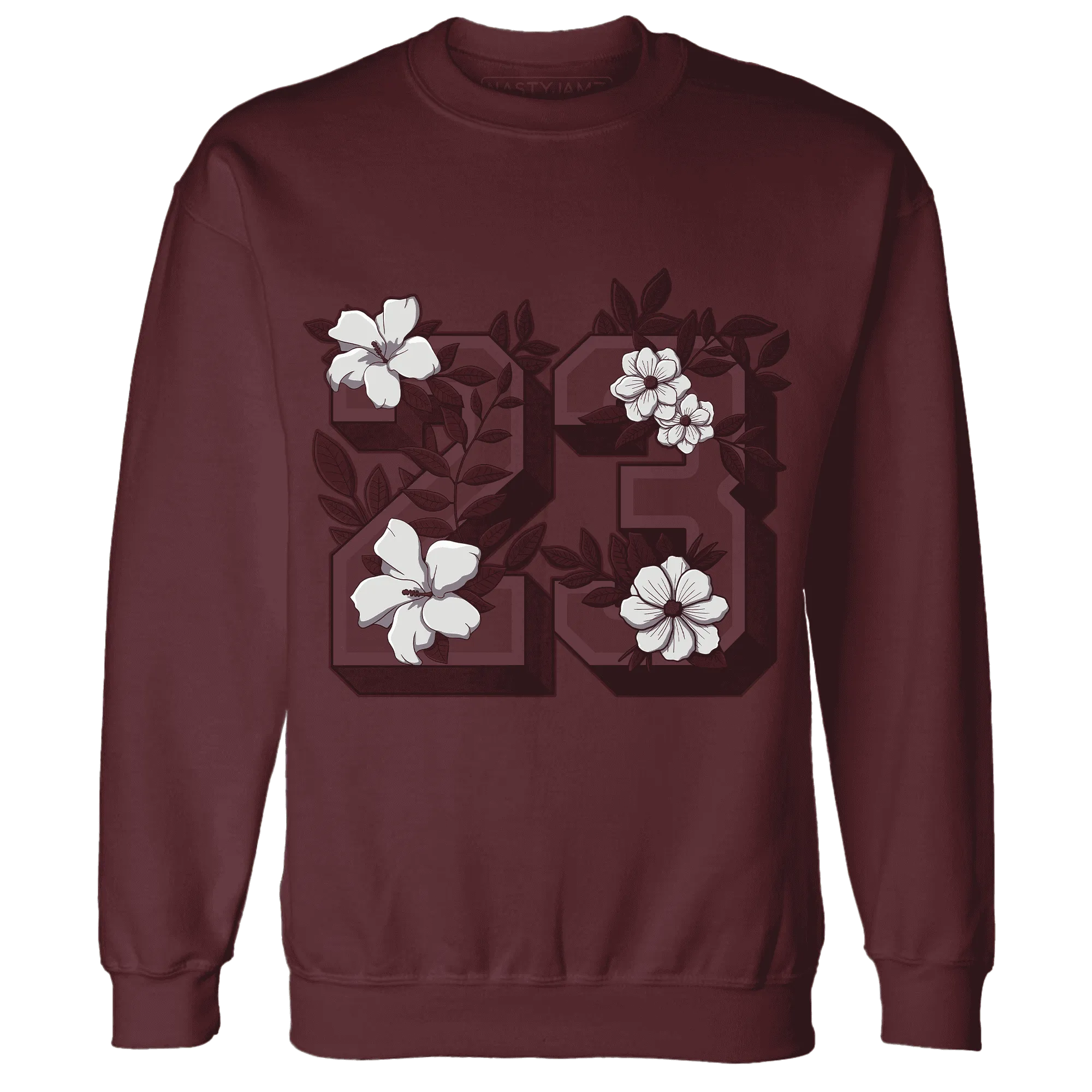 VaporMax-Night-Maron-Burgundy-NastyJamz-Sweatshirt-Match-23-Floral