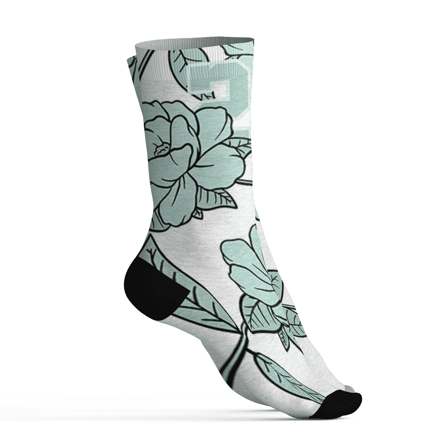 AF-1-Low-Jade-Ice-White-Socks-Match-23-Floral-3D-Flower