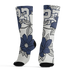 Low-Diffused-Blue-11s-Socks-Match-23-Floral-3D-Flower