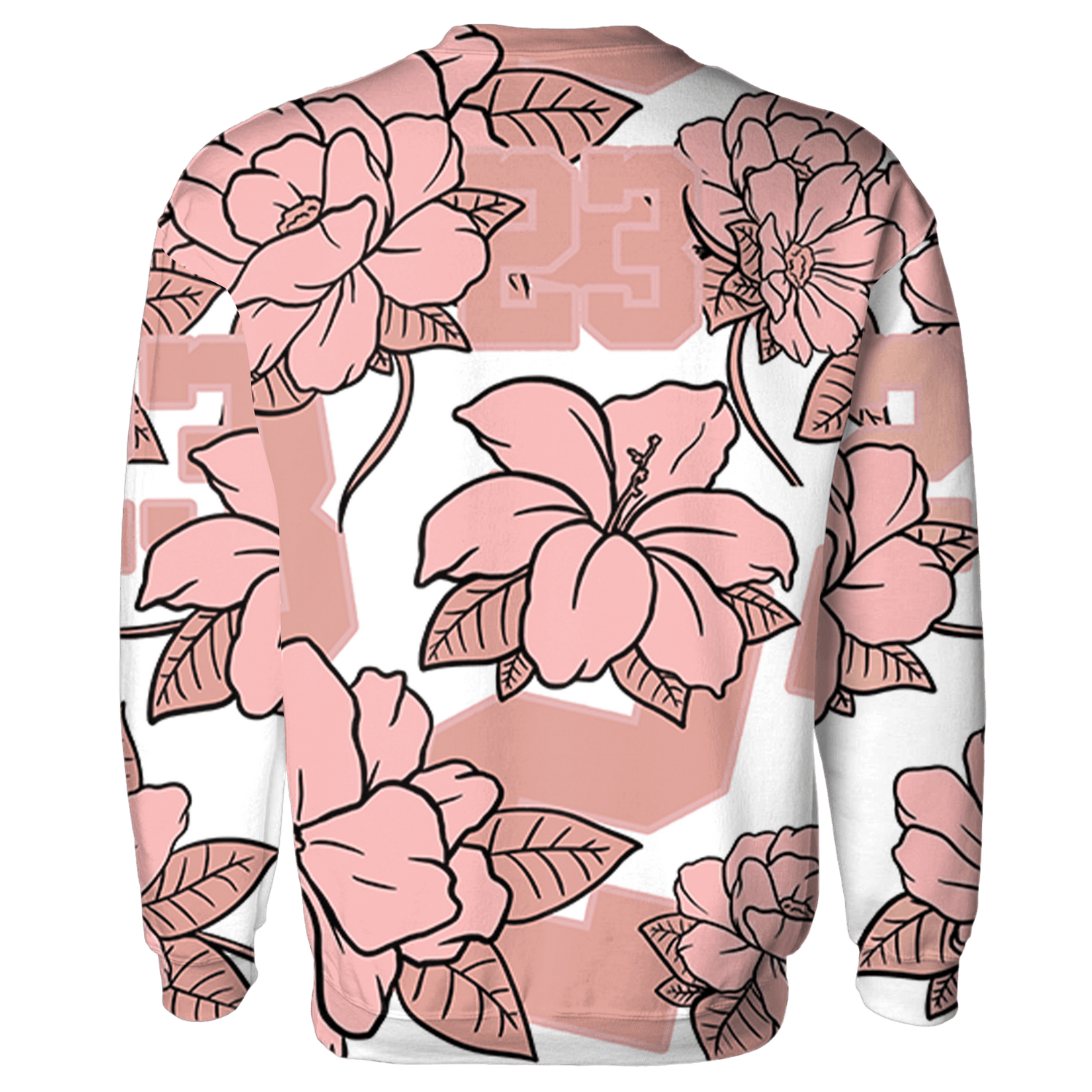 Low Legend Pink 11s Sweatshirt Match 23 Floral 3D All-Over Print Flower - NastyJamz