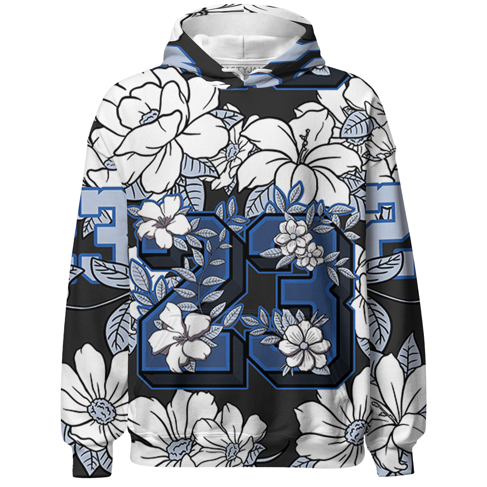 Low Space Jamz 11s Hoodie Match 23 Floral 3D All-Over Print Flower - NastyJamz