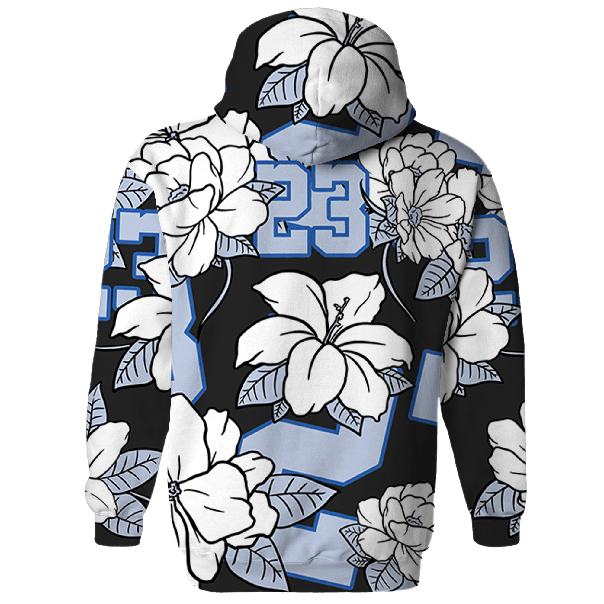 Low Space Jamz 11s Hoodie Match 23 Floral 3D All-Over Print Flower - NastyJamz