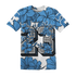 Carolina-Blue-Univercitii-17s-T-Shirt-Match-23-Floral-3D-Flower
