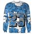 Carolina-Blue-Univercitii-17s-Sweatshirt-Match-23-Floral-3D-Flower