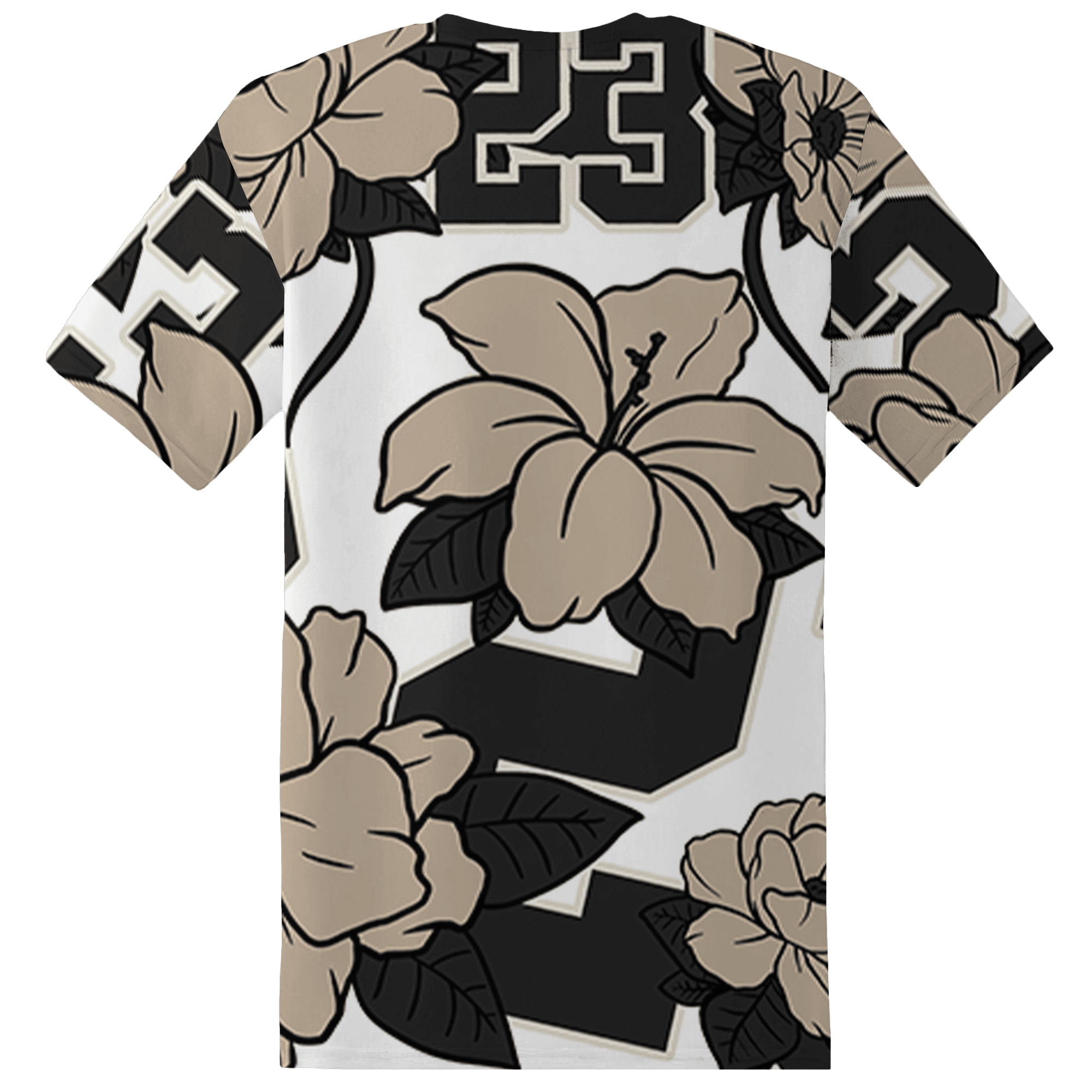 Latte 1s T Shirt Match 23 Floral 3D All-Over Print Flower - NastyJamz