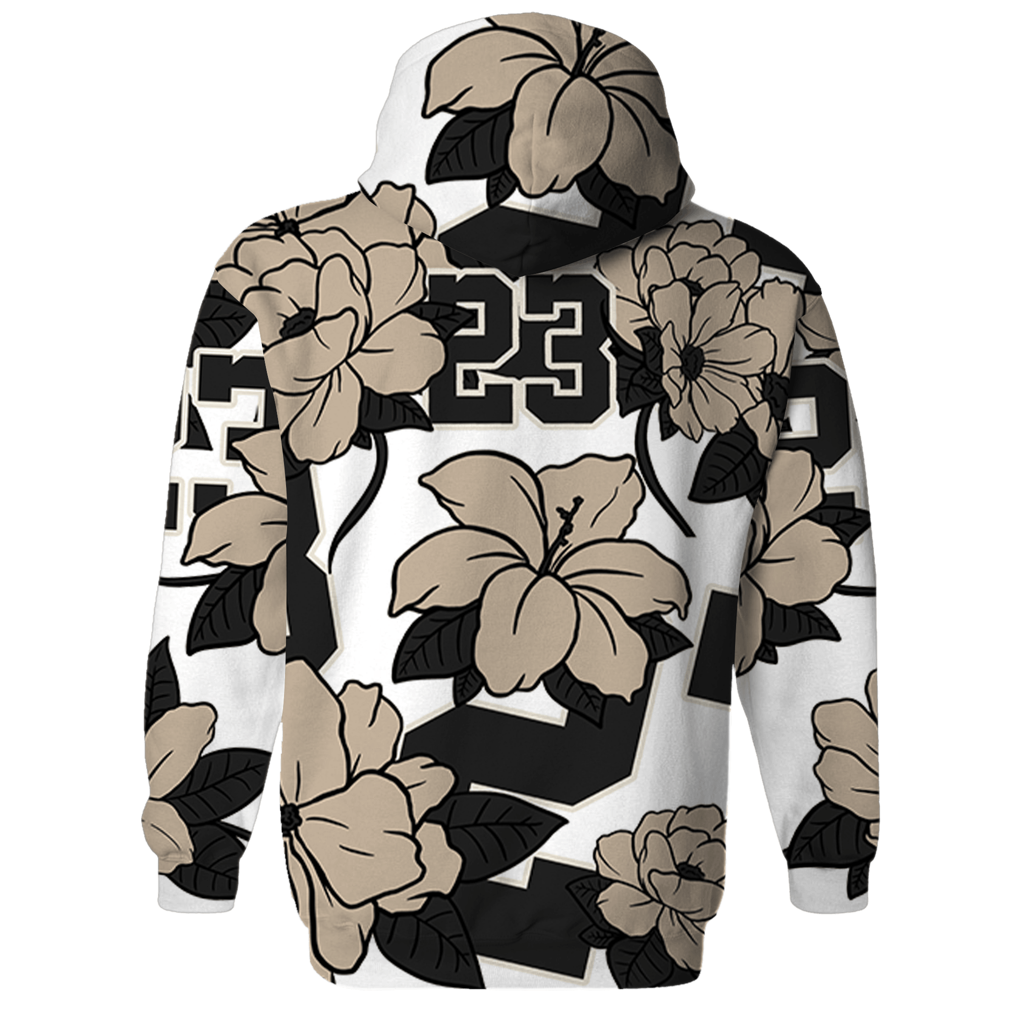 Latte 1s Sweatshirt Match 23 Floral 3D All-Over Print - NastyJamz