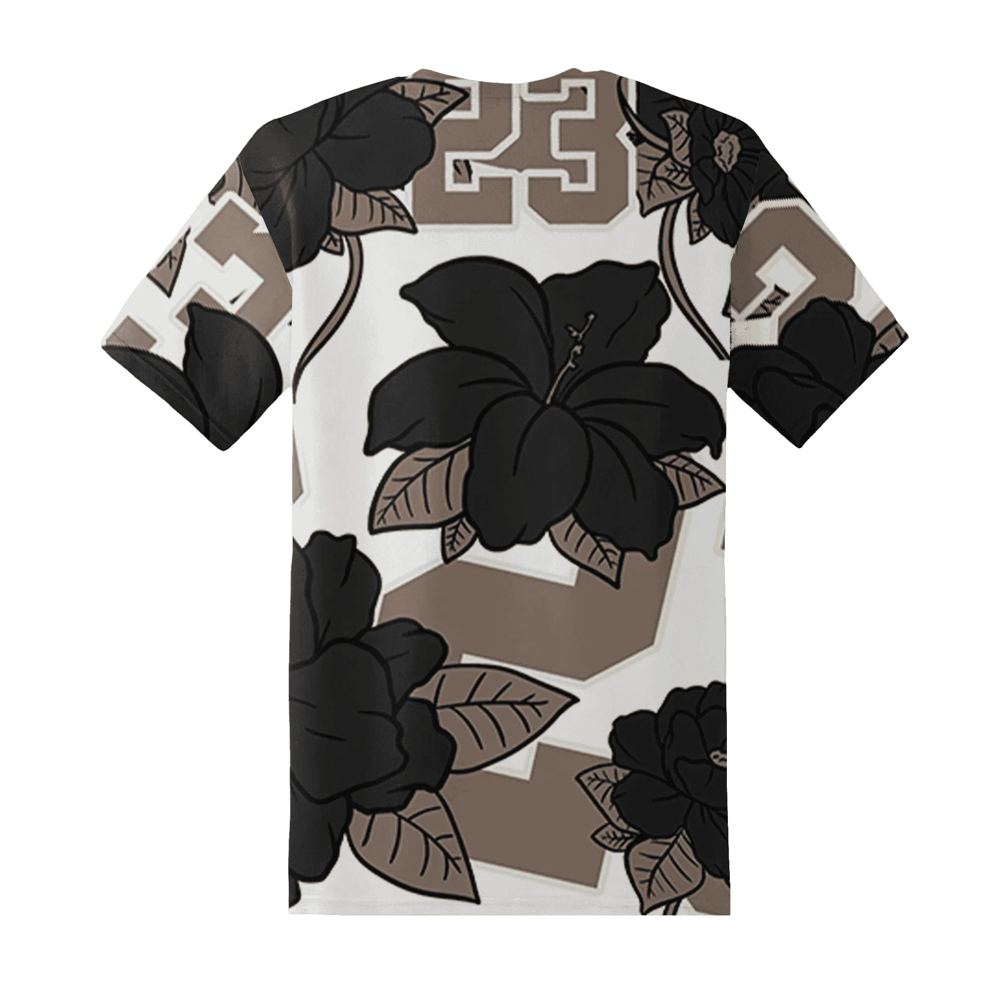 Low-Mocha-1s-T-Shirt-Match-23-Floral-3D-Flower