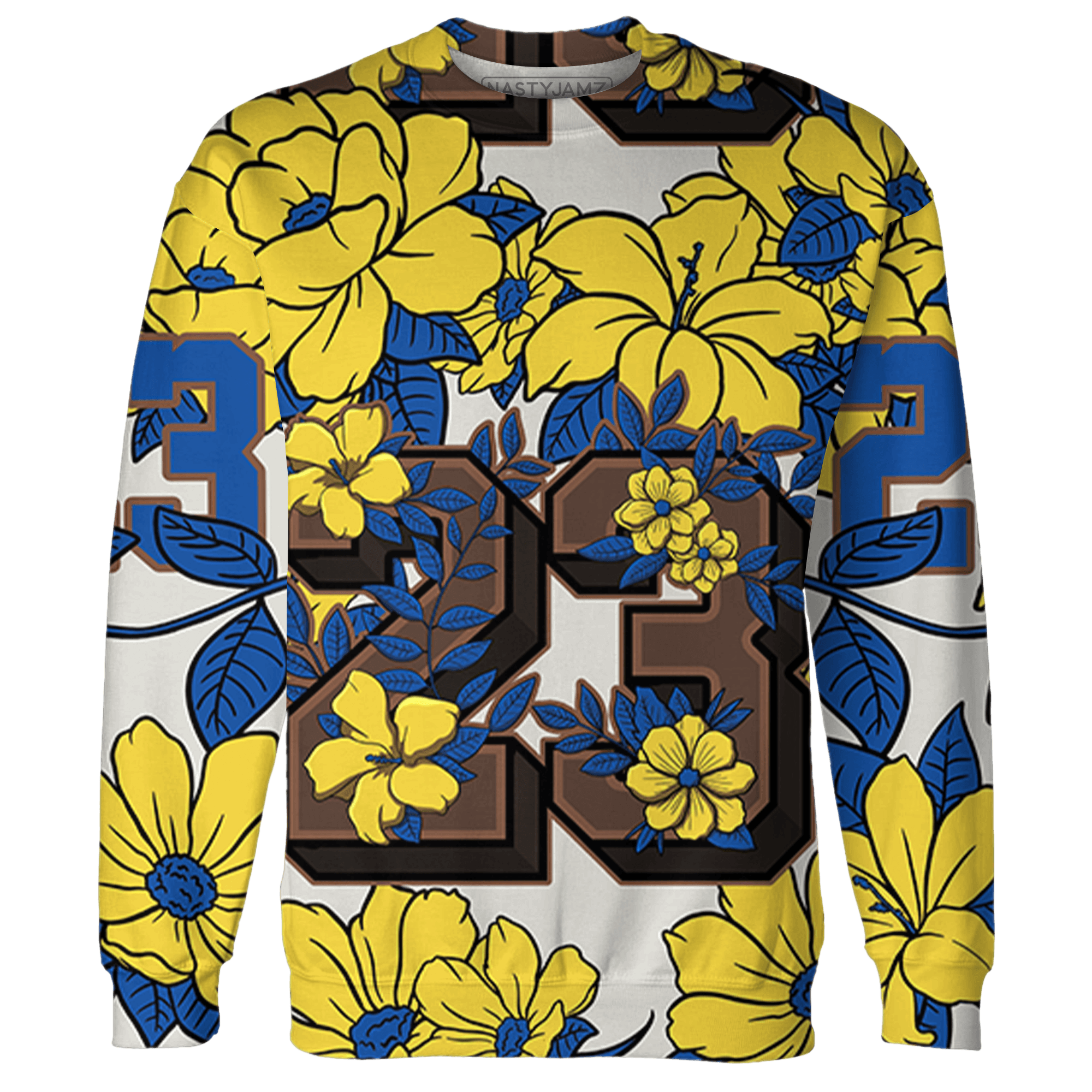 Low OG Canary TVSC 1s Sweatshirt Match 23 Floral 3D All-Over Print Flower - NastyJamz