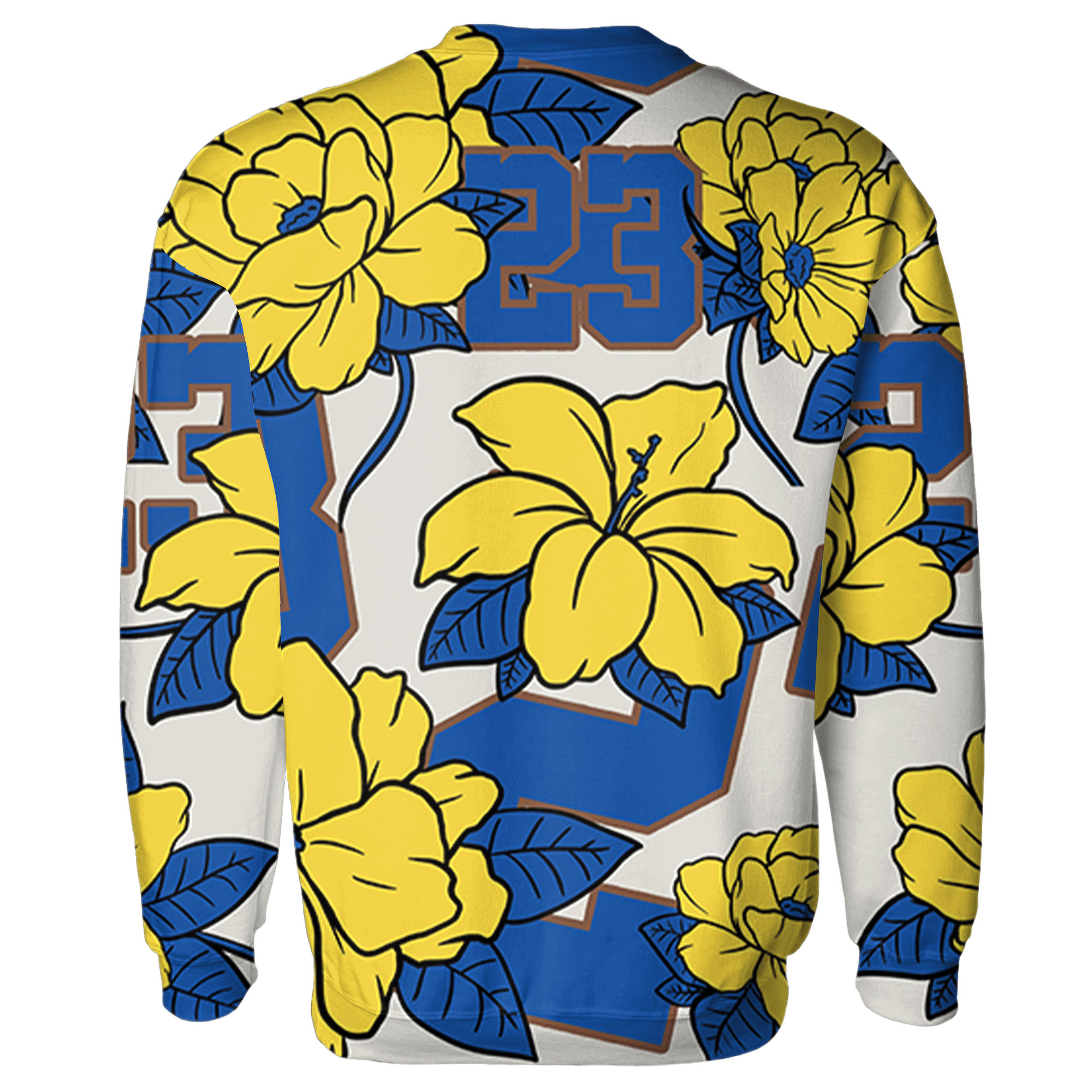 Low OG Canary TVSC 1s Sweatshirt Match 23 Floral 3D All-Over Print Flower - NastyJamz