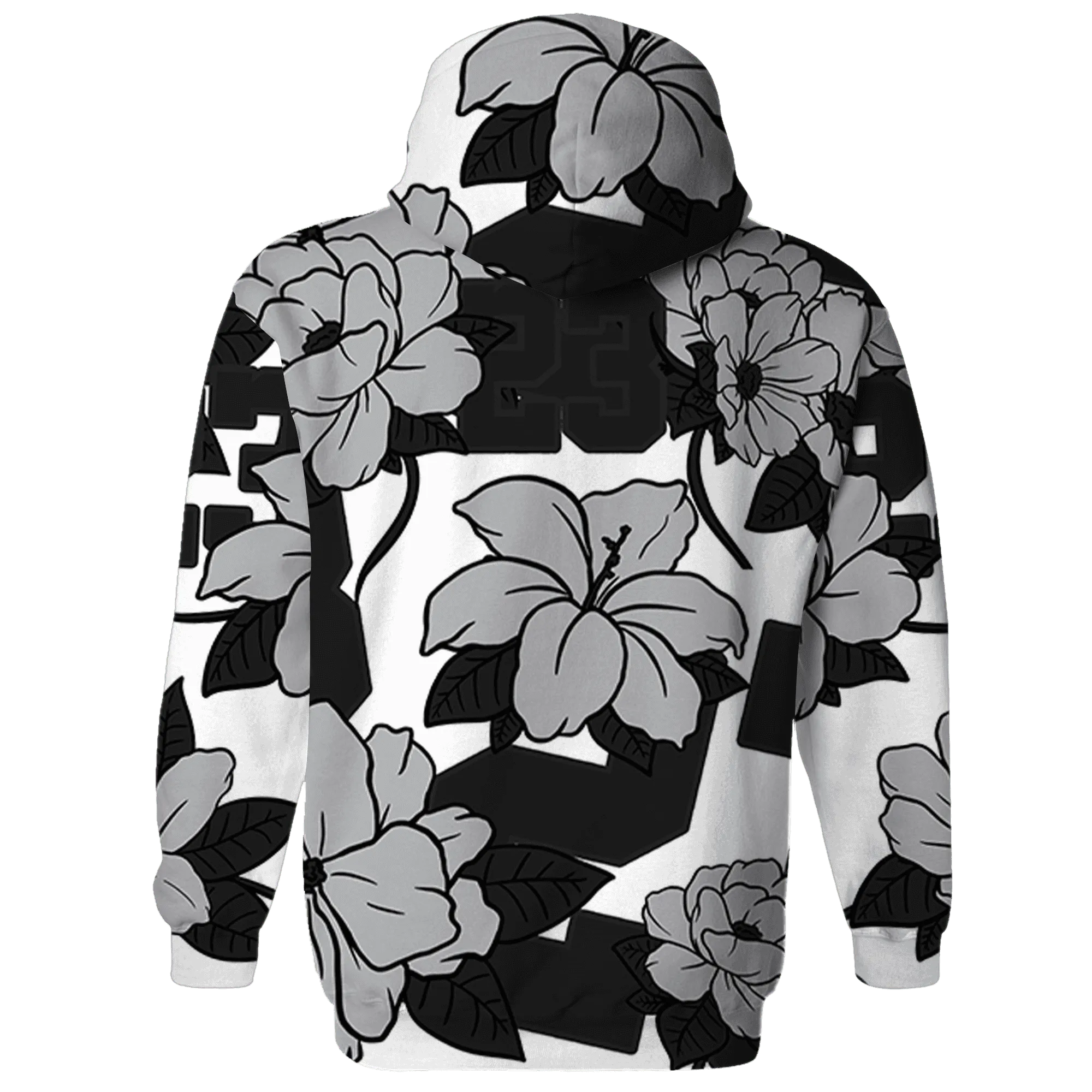 Wolf-Grey-1s-Hoodie-Match-23-Floral-3D-Flower