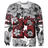 Cement-Grey-3s-Sweatshirt-Match-23-Floral-3D-Flower