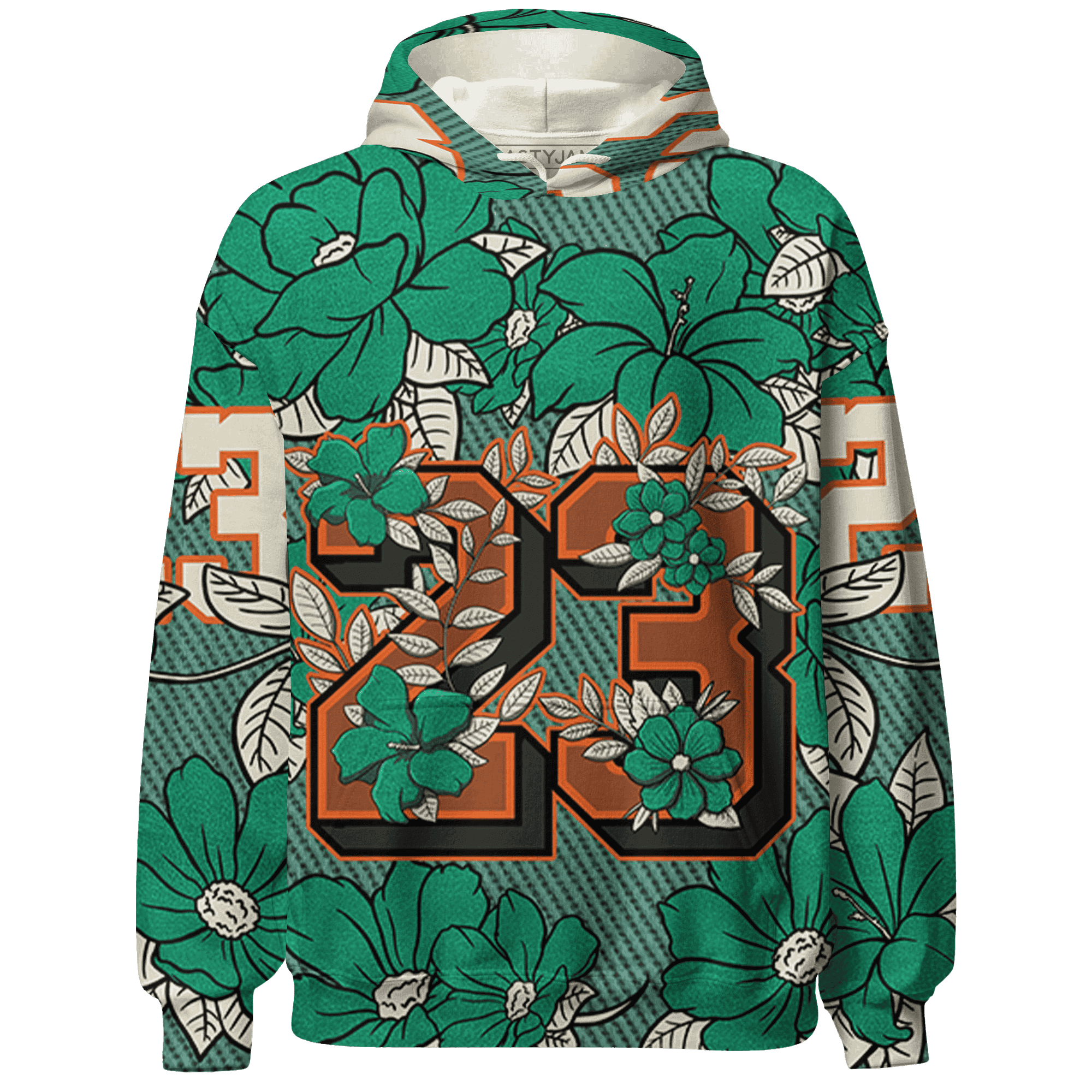 Nina CN Abney 3s Hoodie Match 23 Floral 3D All-Over Print Flower - NastyJamz