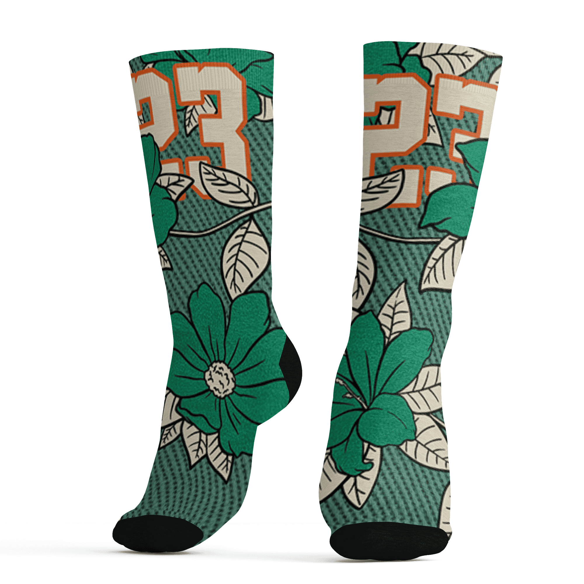 Nina CN Abney 3s Socks Match 23 Floral 3D All-Over Print Flower - NastyJamz