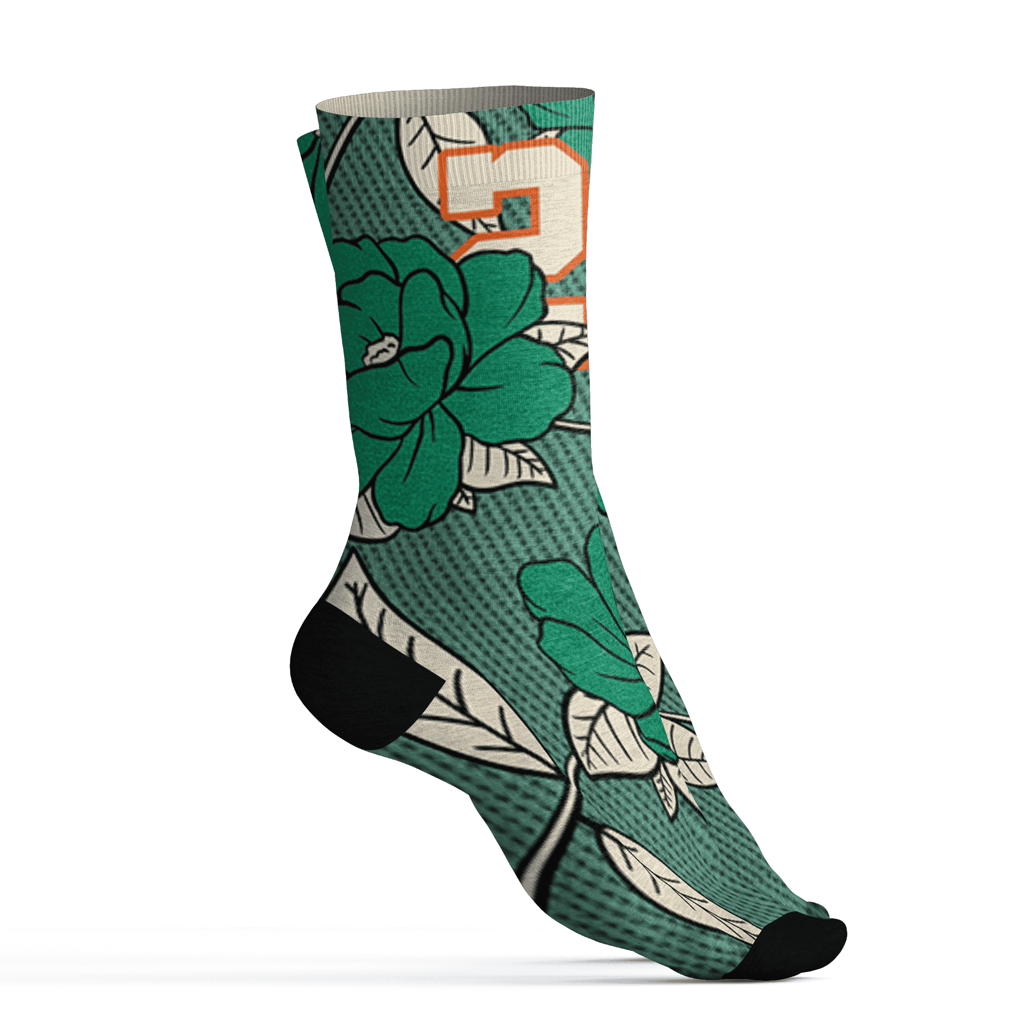 Nina CN Abney 3s Socks Match 23 Floral 3D All-Over Print Flower - NastyJamz